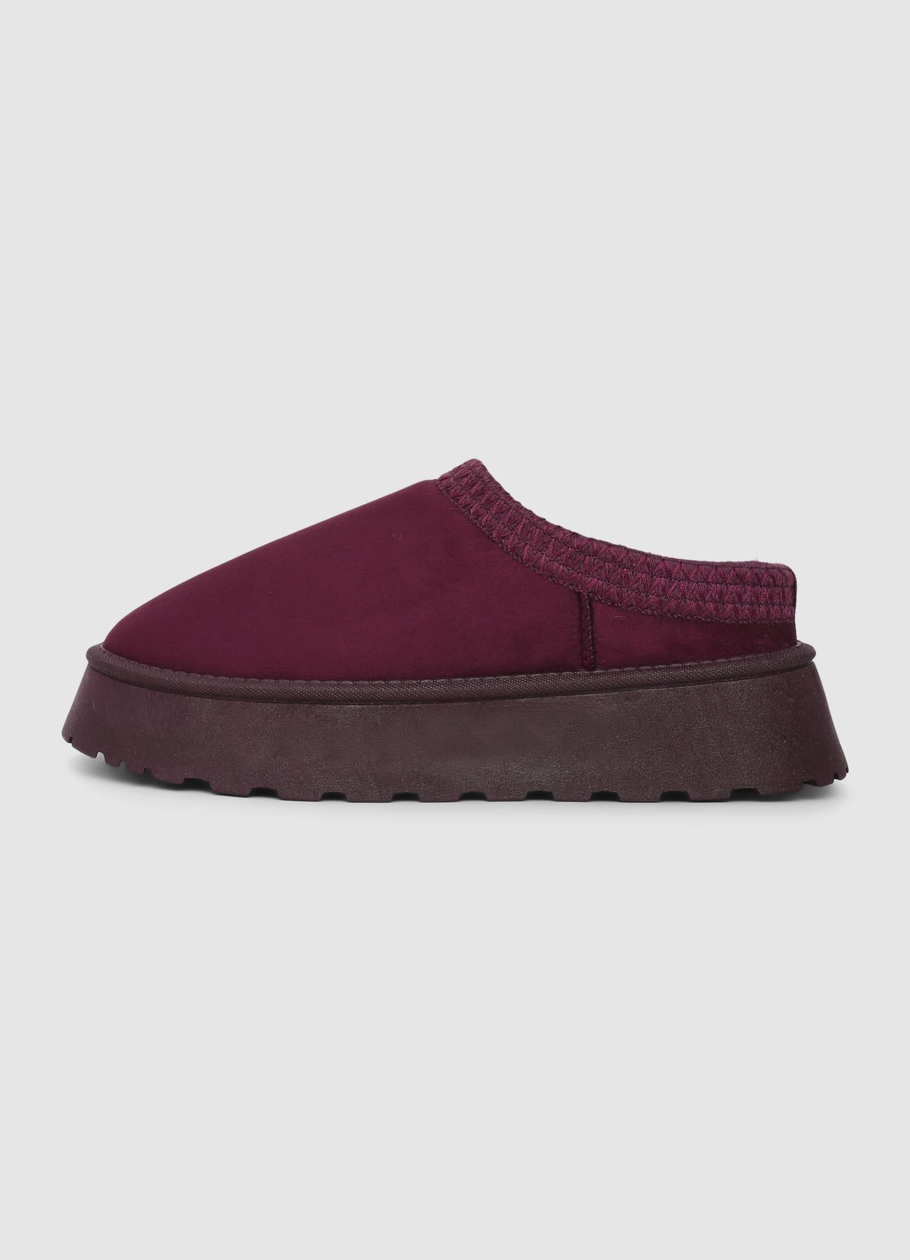 Sabot platform con impunture decorative