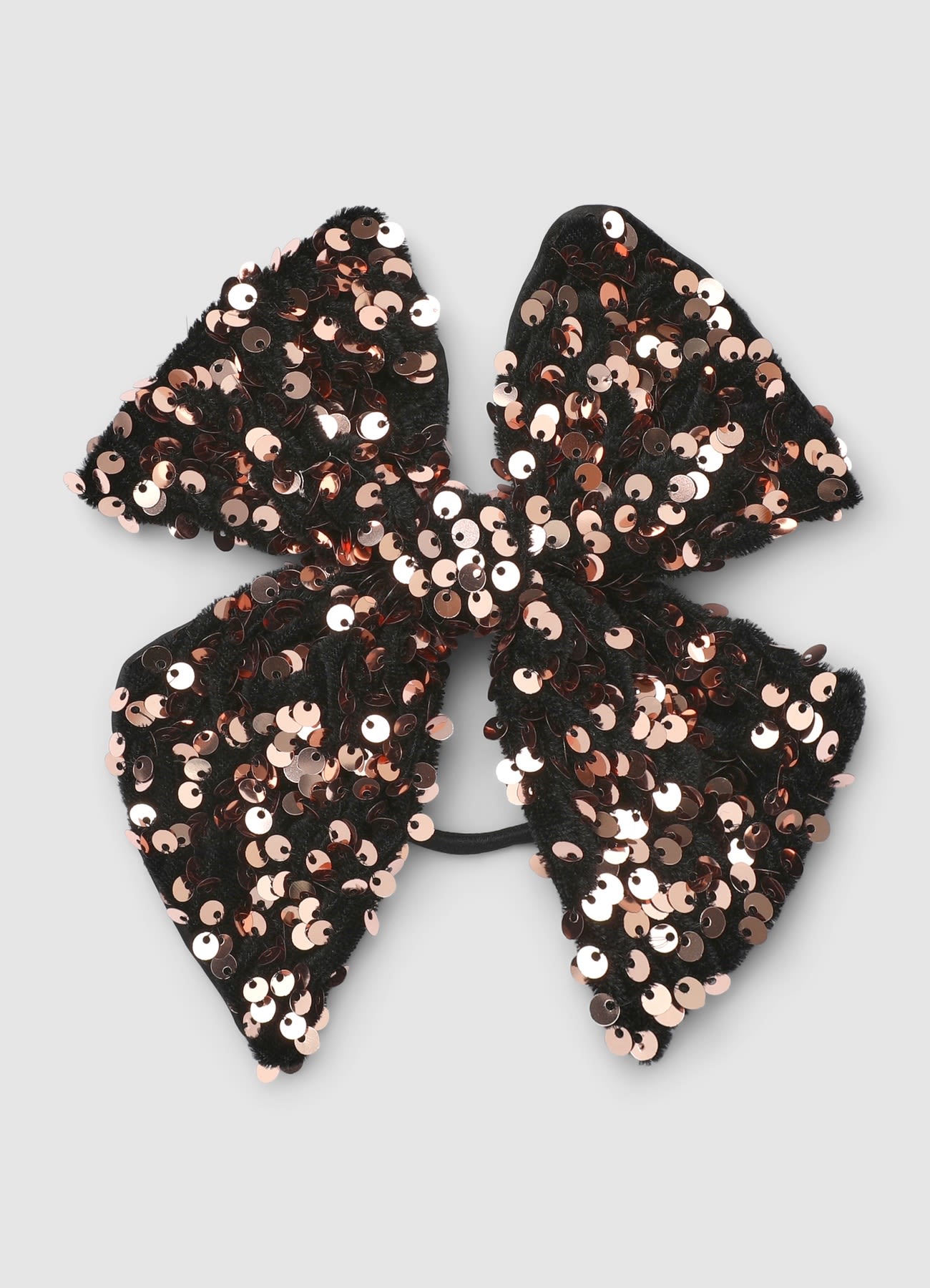 Elastico per capelli con fiocco di paillettes