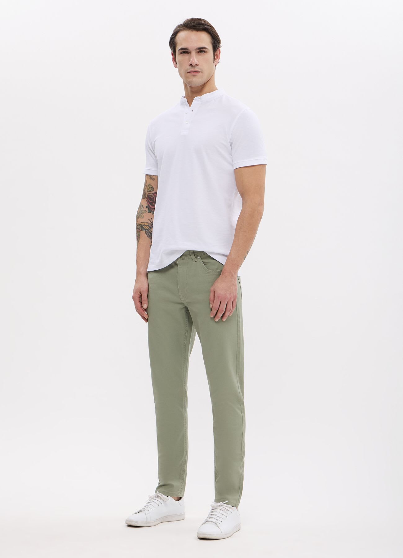Pantaloni 5 tasche slim