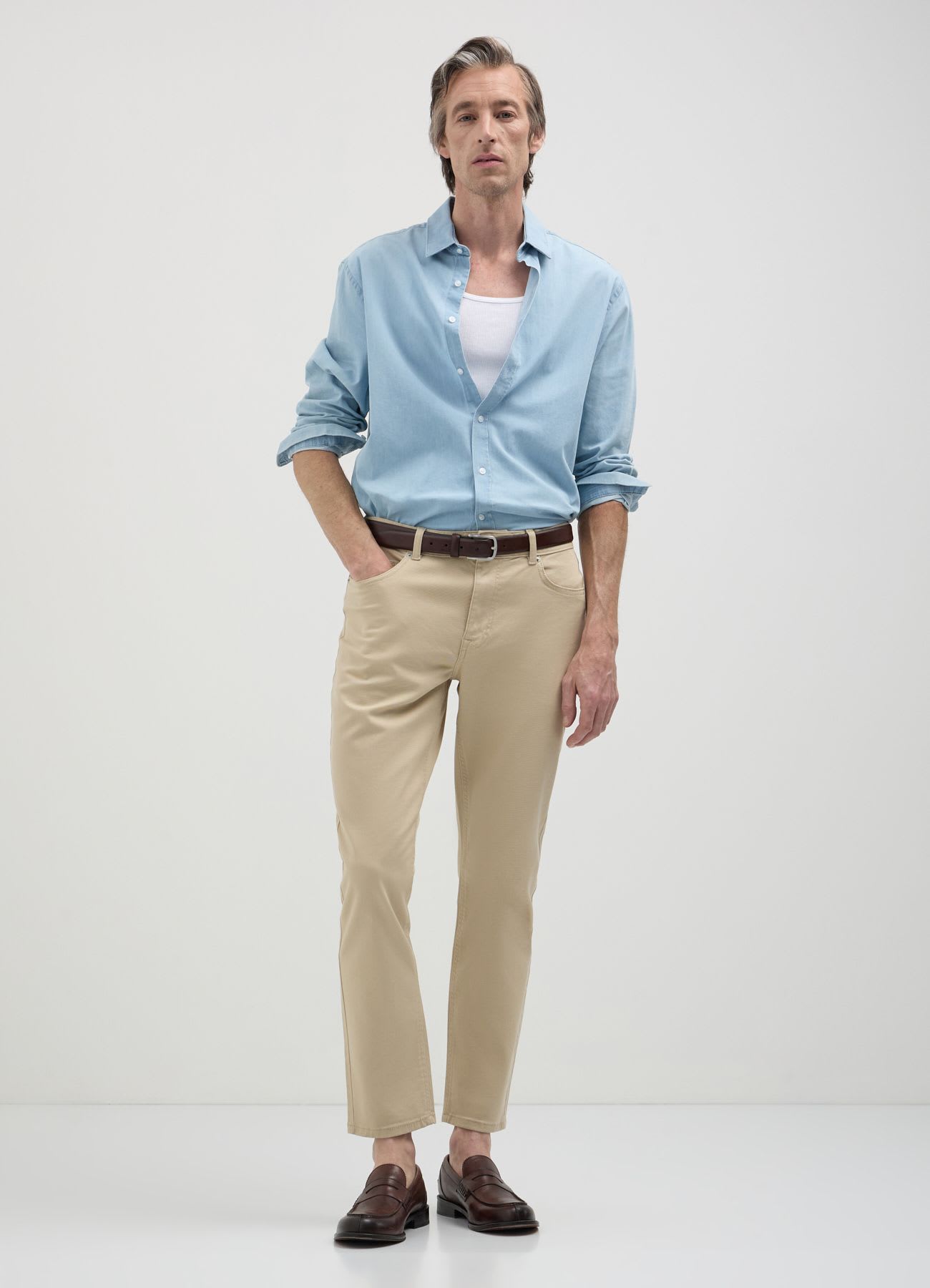 Pantaloni 5 tasche slim