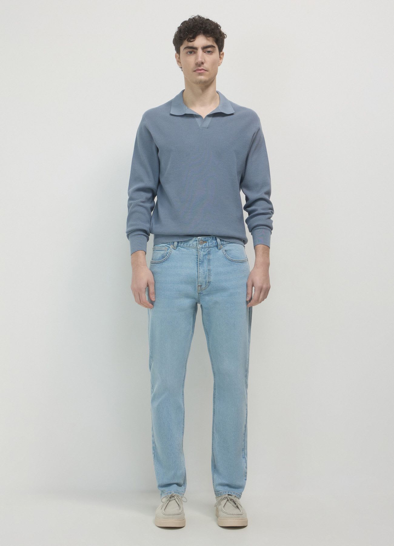 Jeans slim effetto slavato