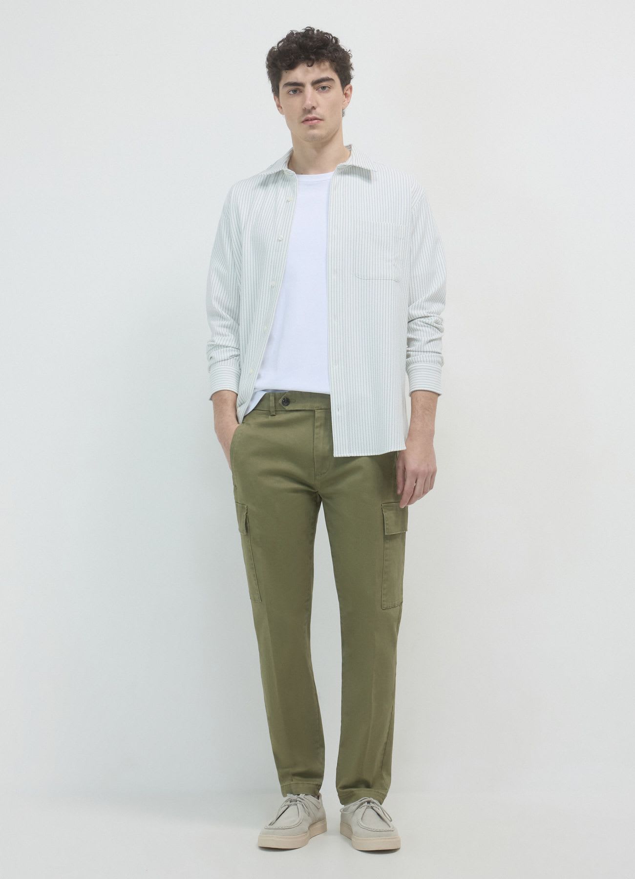 Pantaloni cargo in cotone