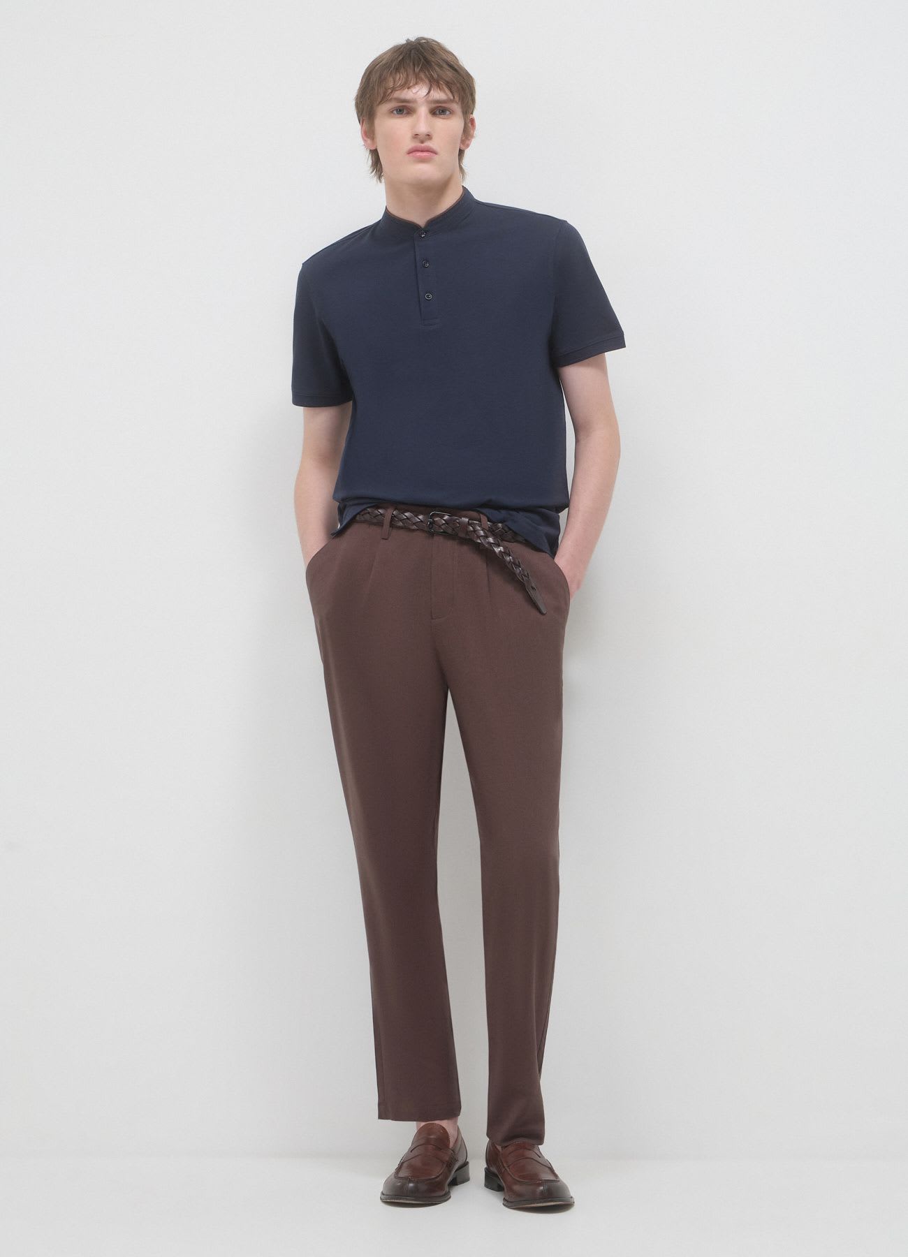 T-shirt coreana tinta unita