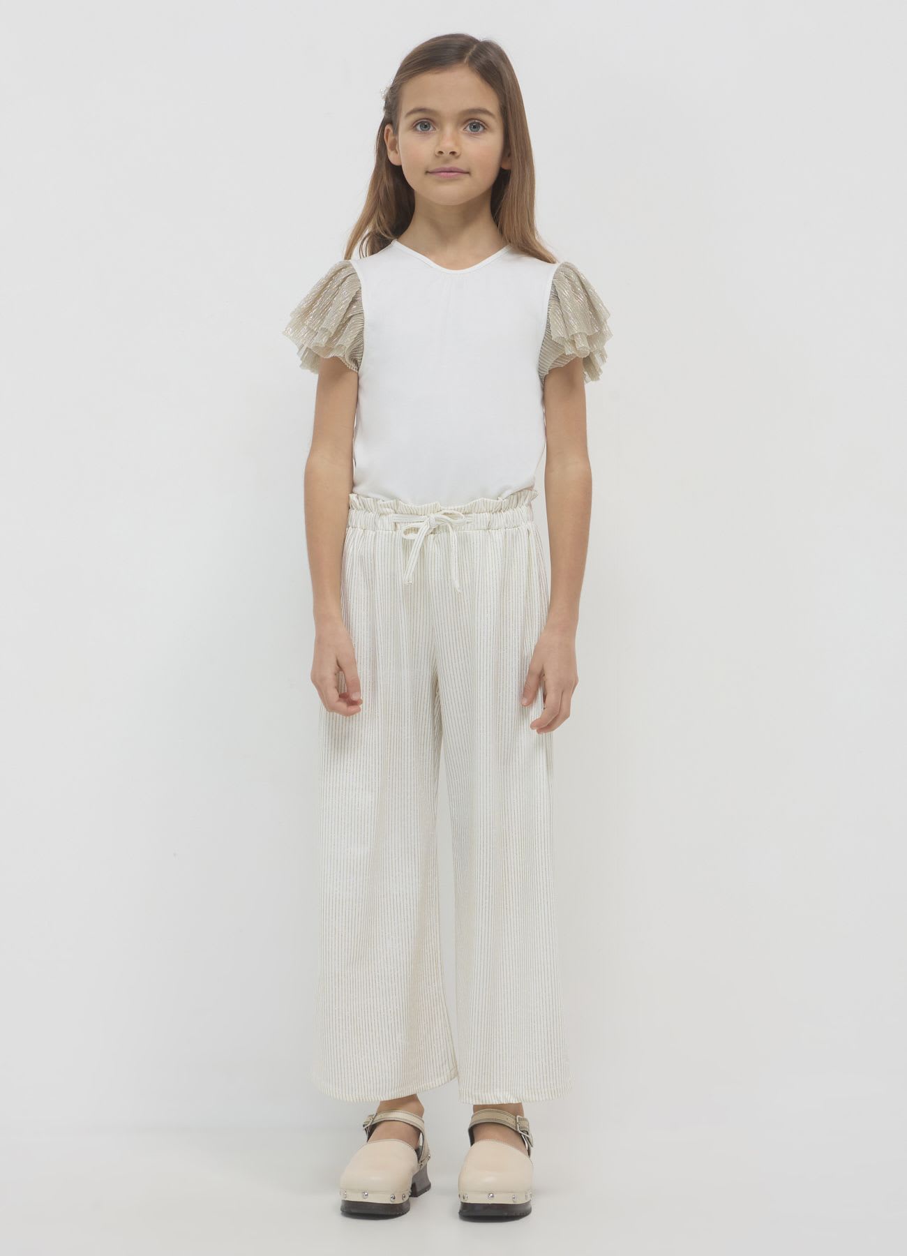 T-shirt maniche tulle