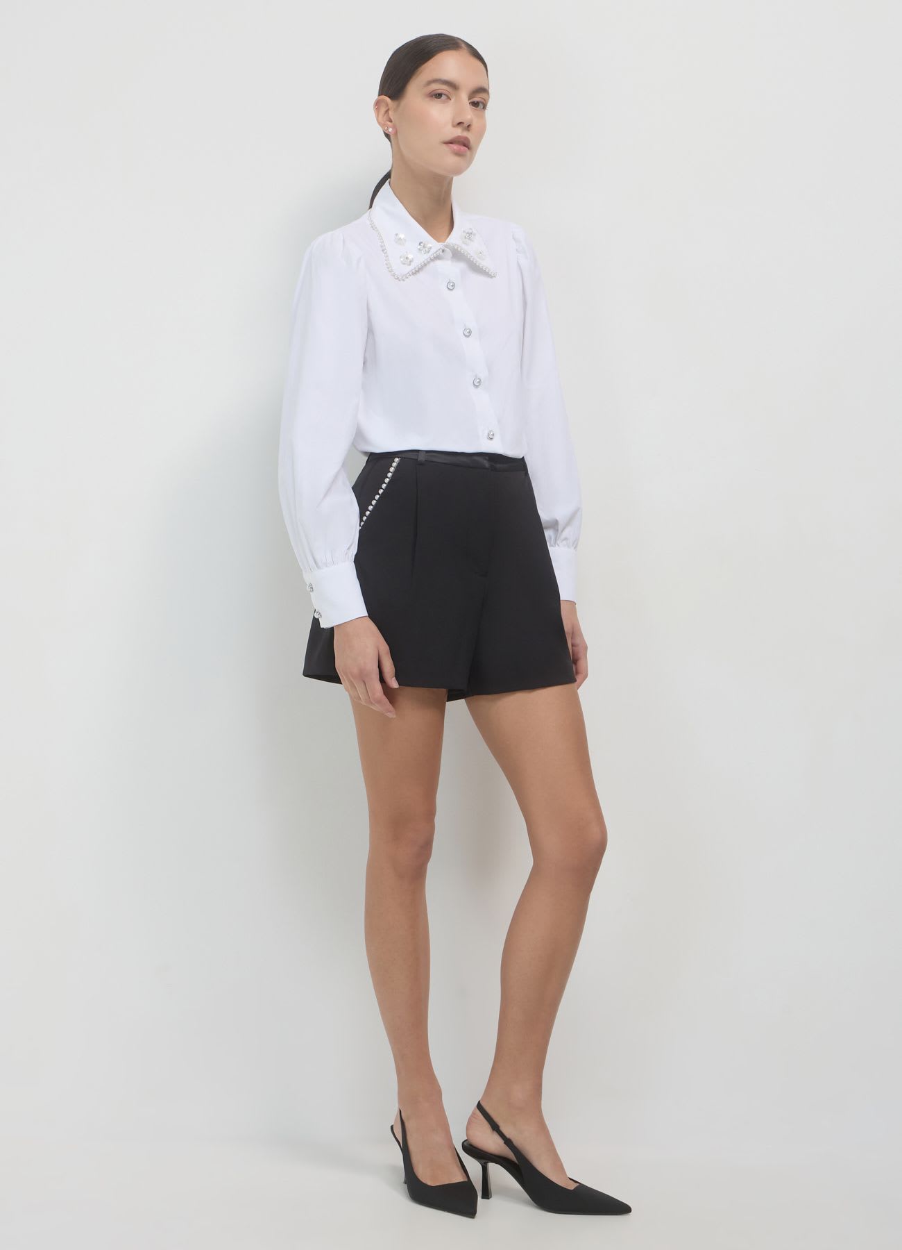 Camicia applicazioni colletto