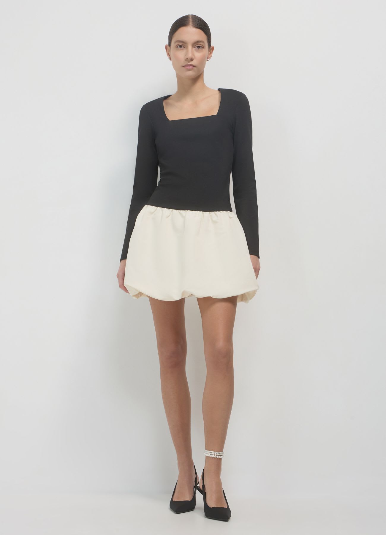 Vestito palloncino bitessuto