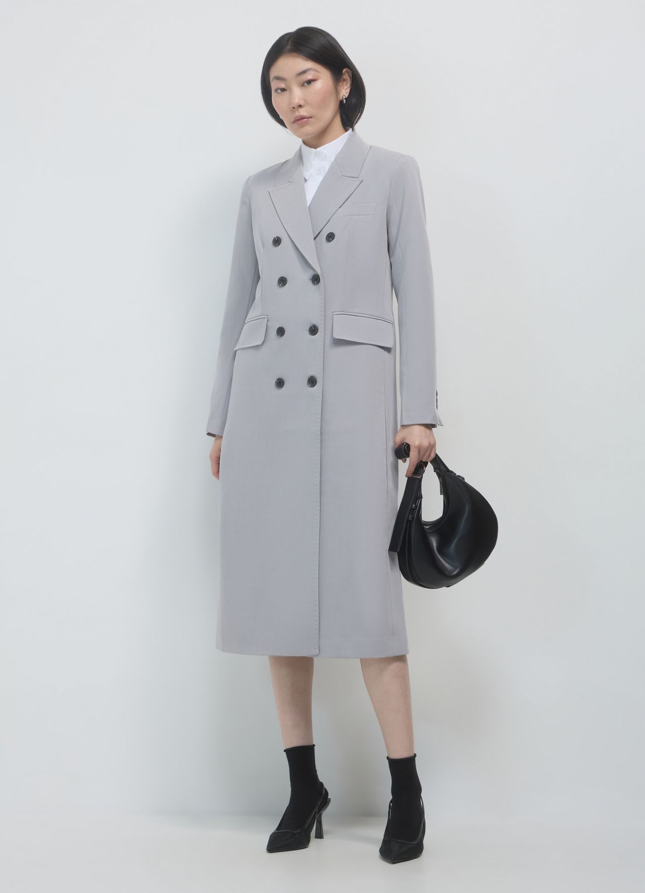 Cappotto lungo melange
