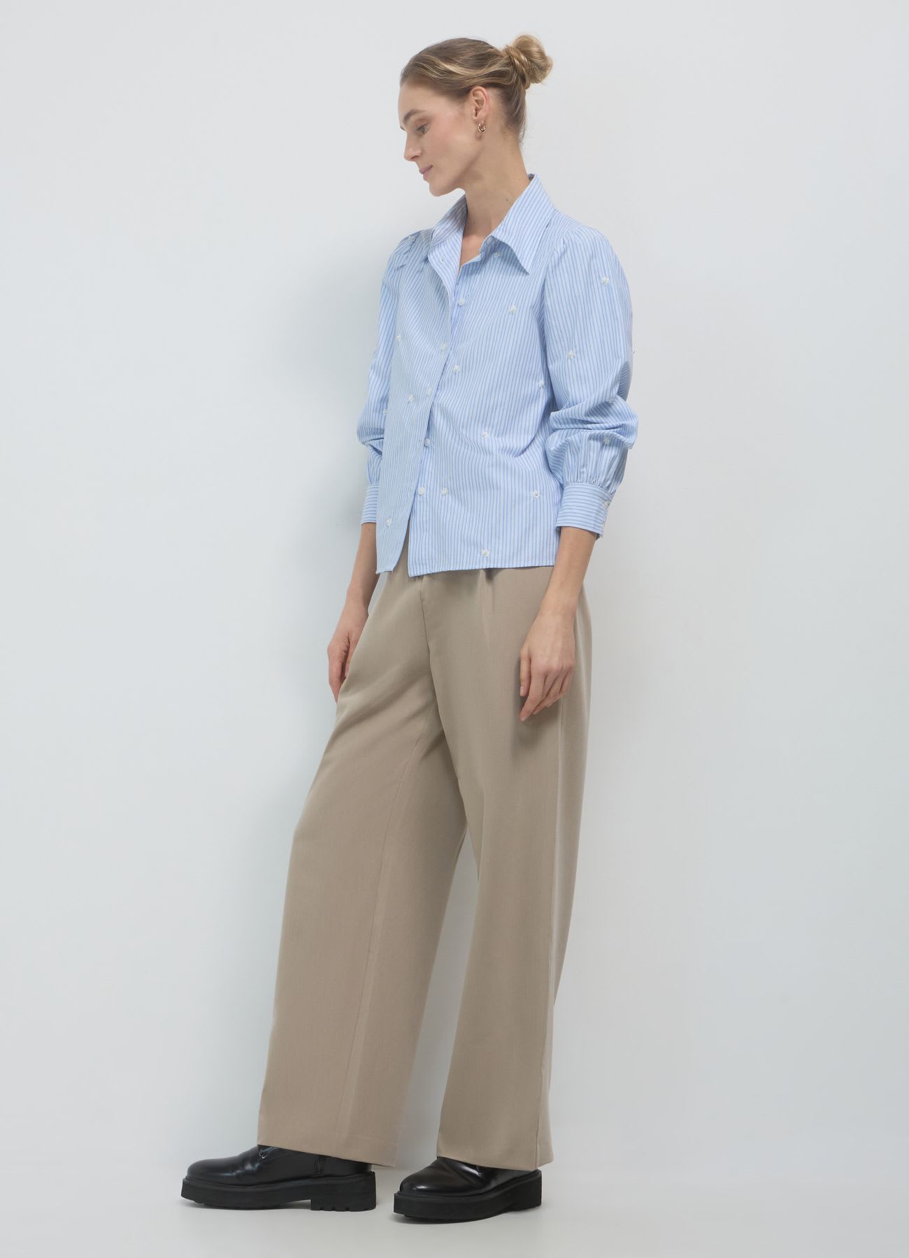Camicia ricami perle