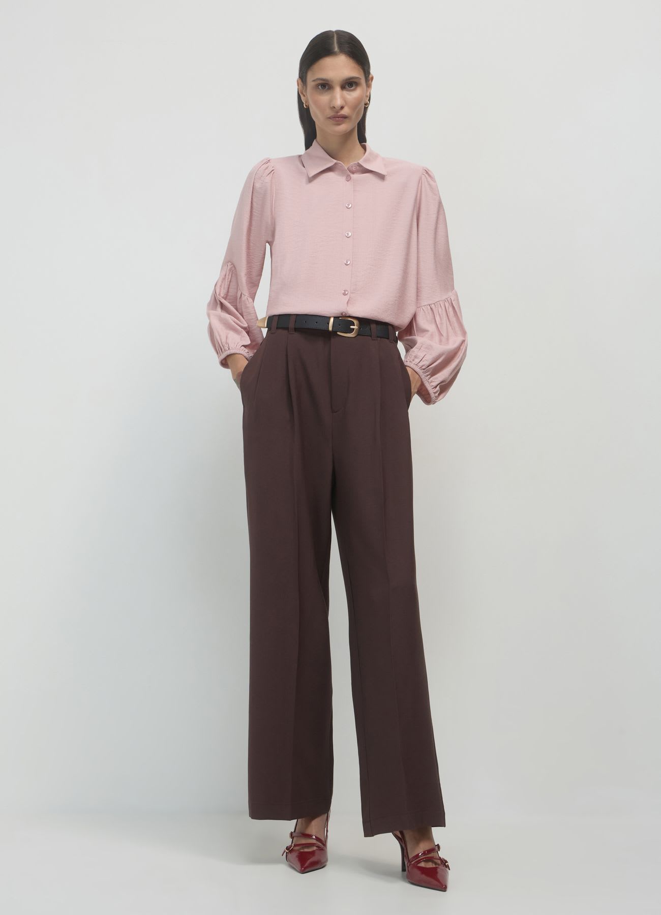 Camicia maniche a palloncino