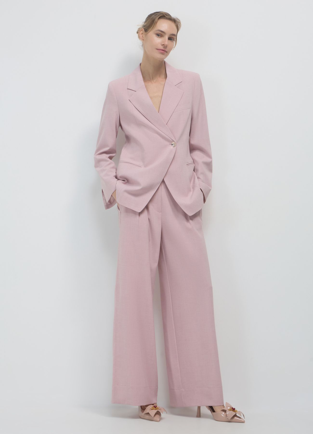 Pantaloni palazzo con pinces