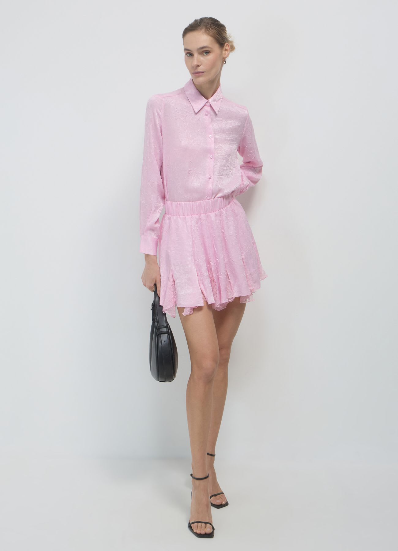 Gonna frill inserti pizzo