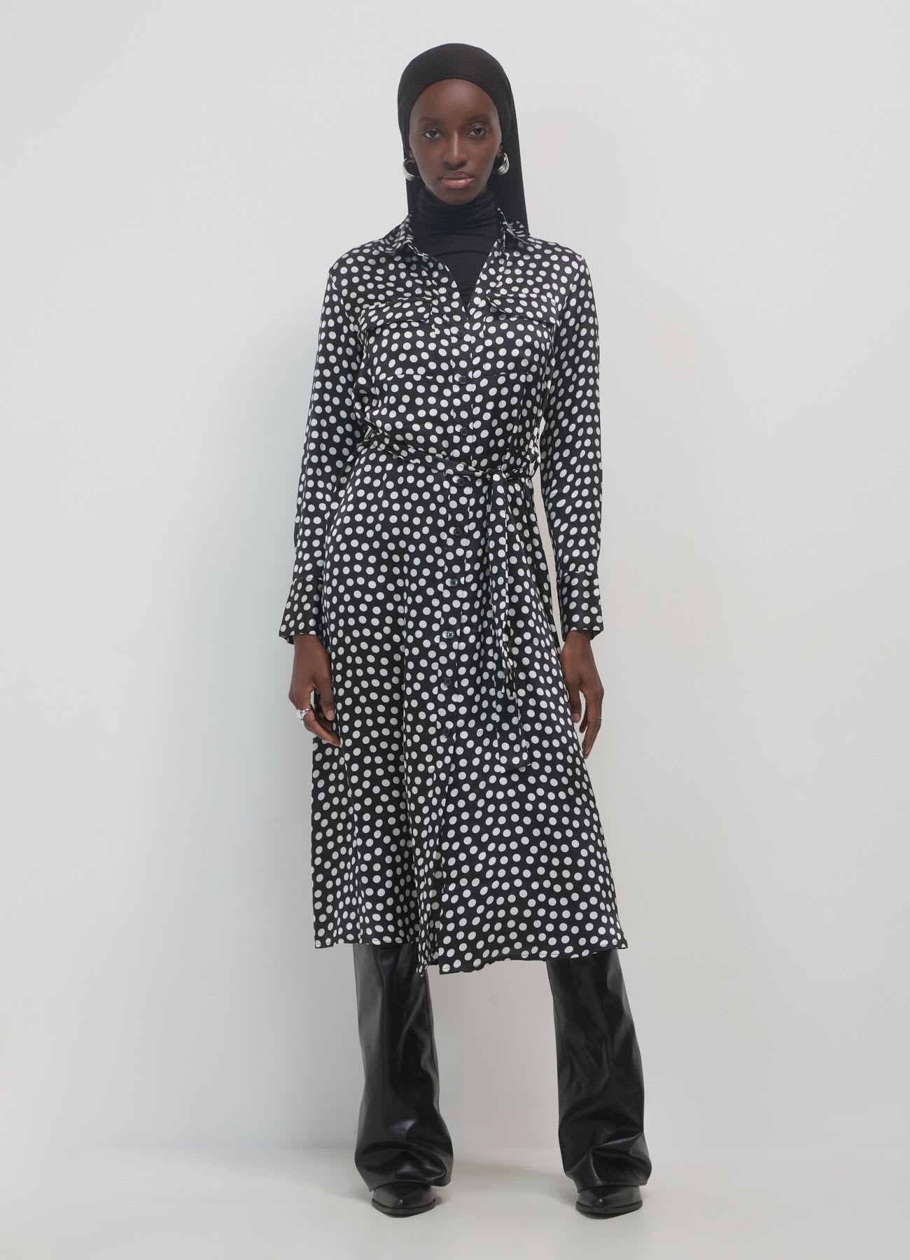 Vestito chemisier a pois