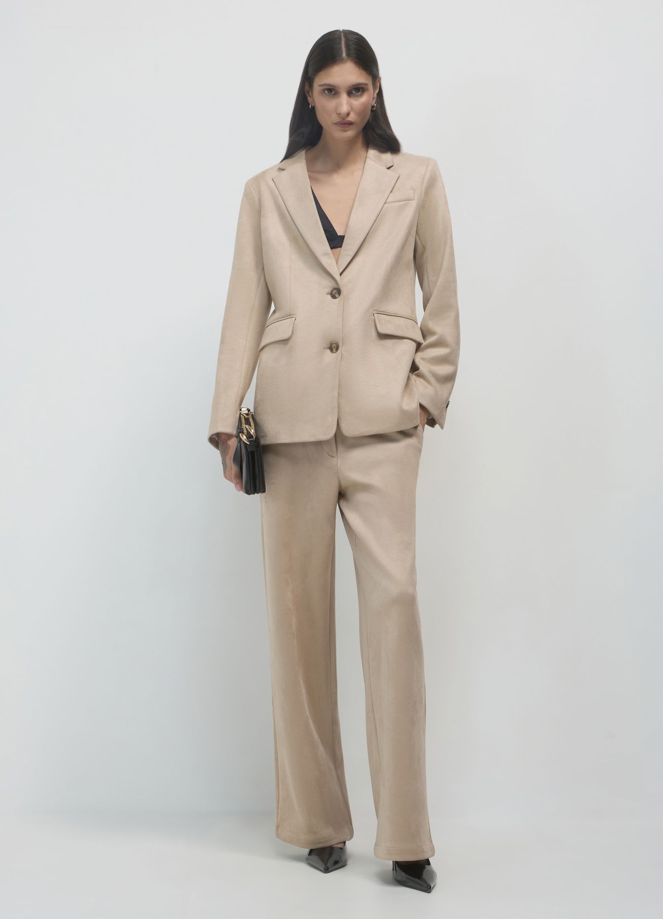 Blazer effetto daino