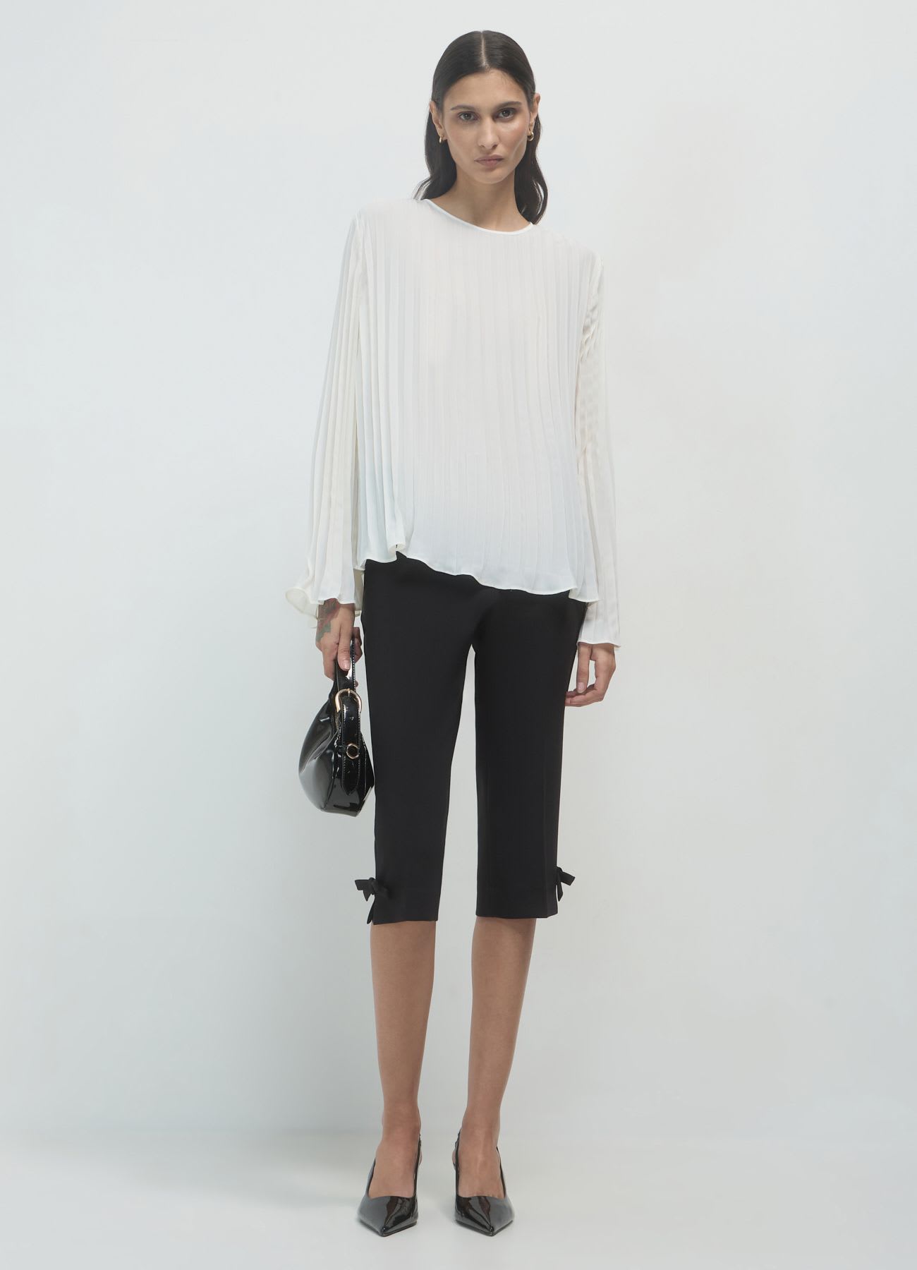 Blusa plissettata