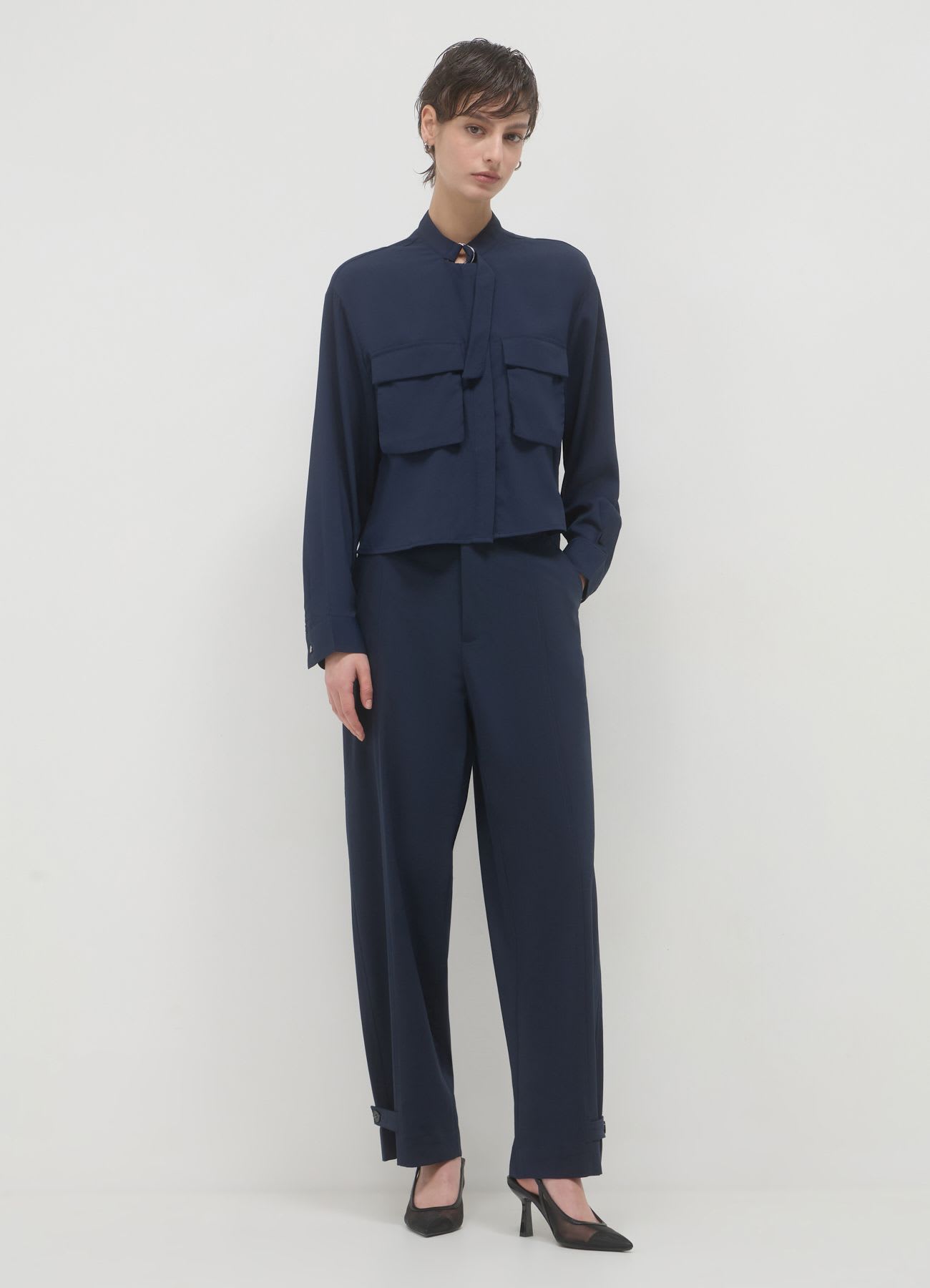 Camicia coreana con tasconi