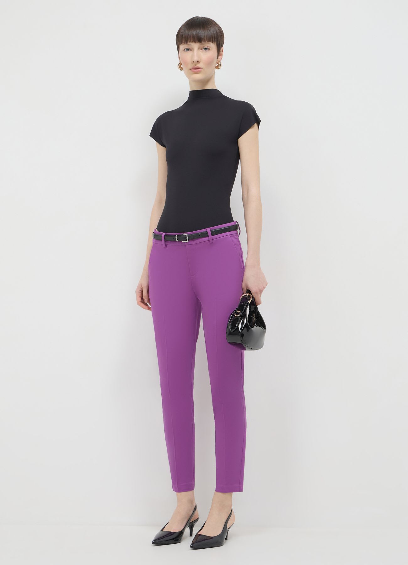 Pantaloni in rasatello di cotone