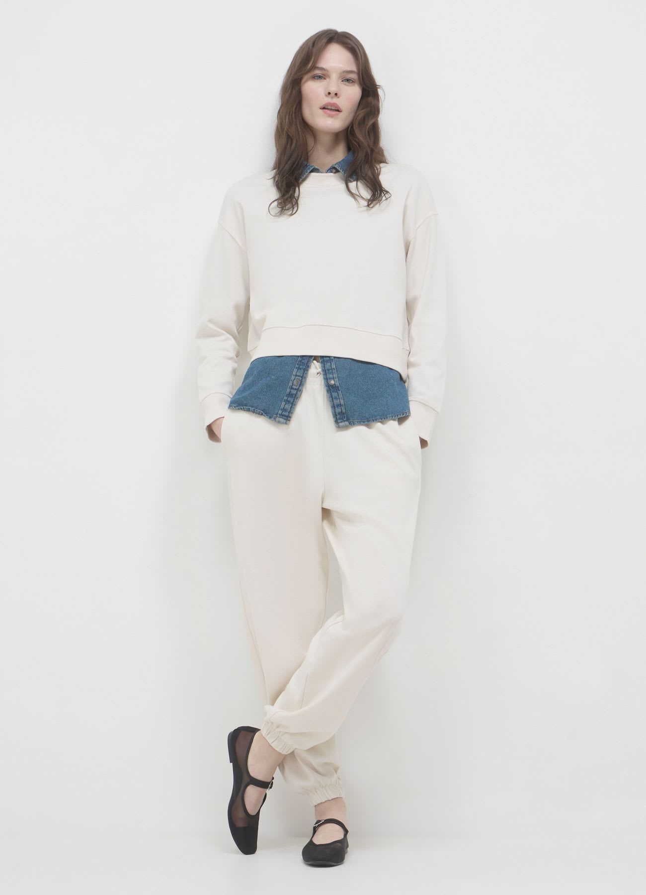 Felpa girocollo basic