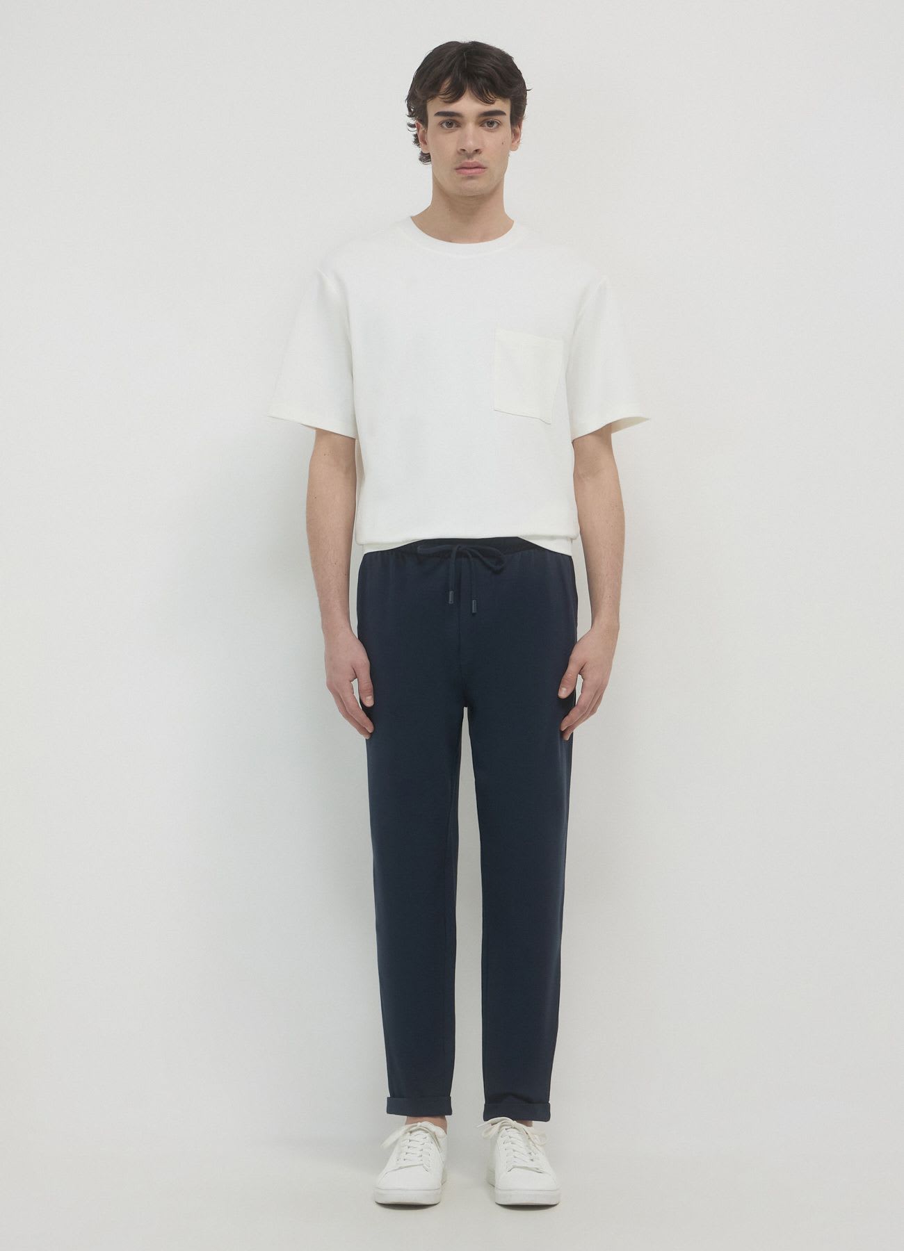 Pantalone ginnico in tessuto piquet