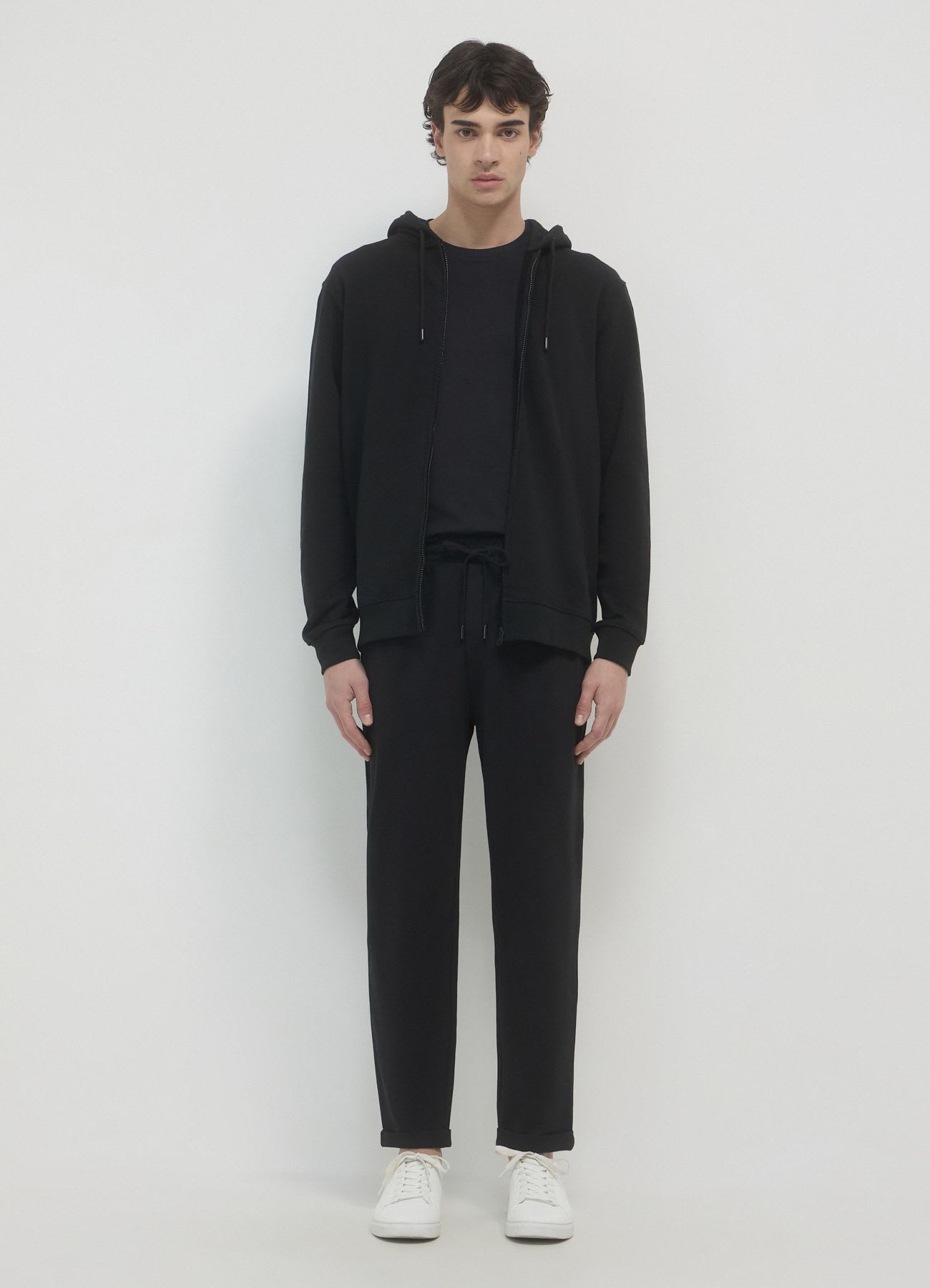 Pantalone ginnico in tessuto piquet