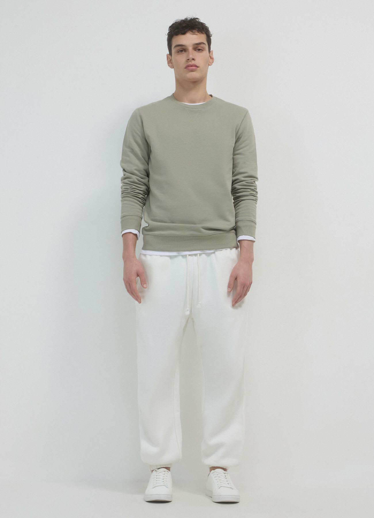 Felpa basic girocollo