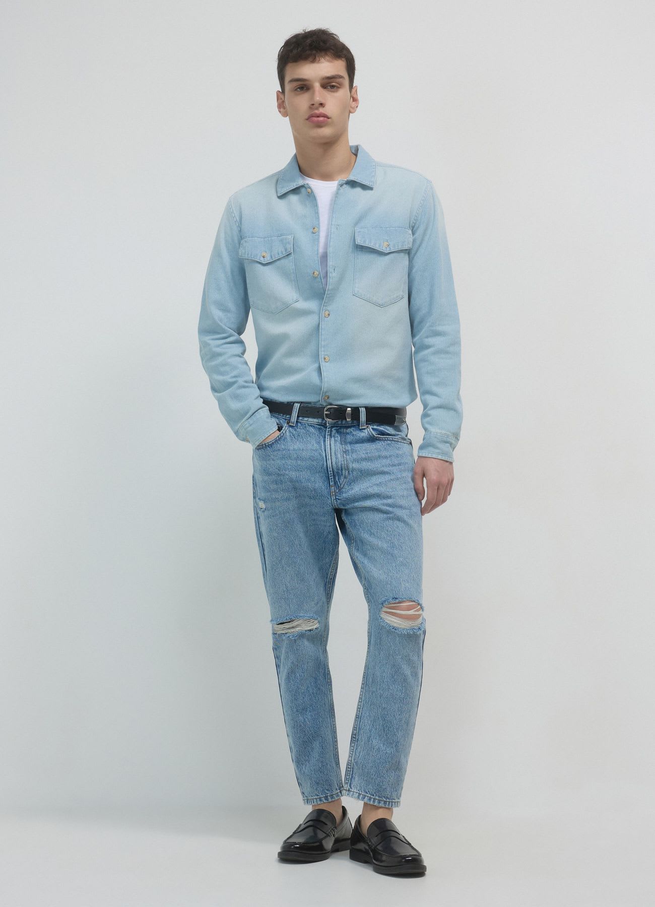 Camicia worker denim