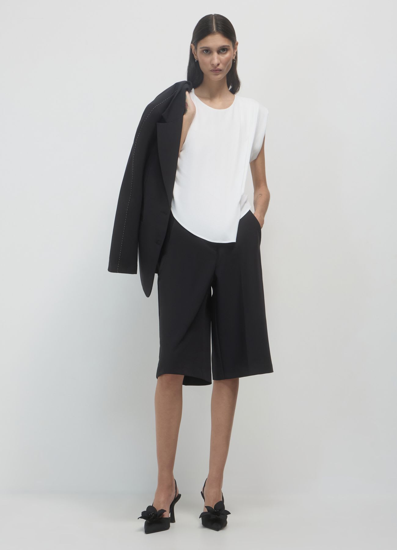 Blusa a pieghe