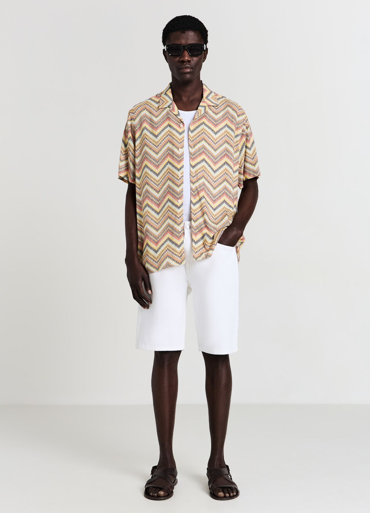 Camicia bowling fantasia zig zag