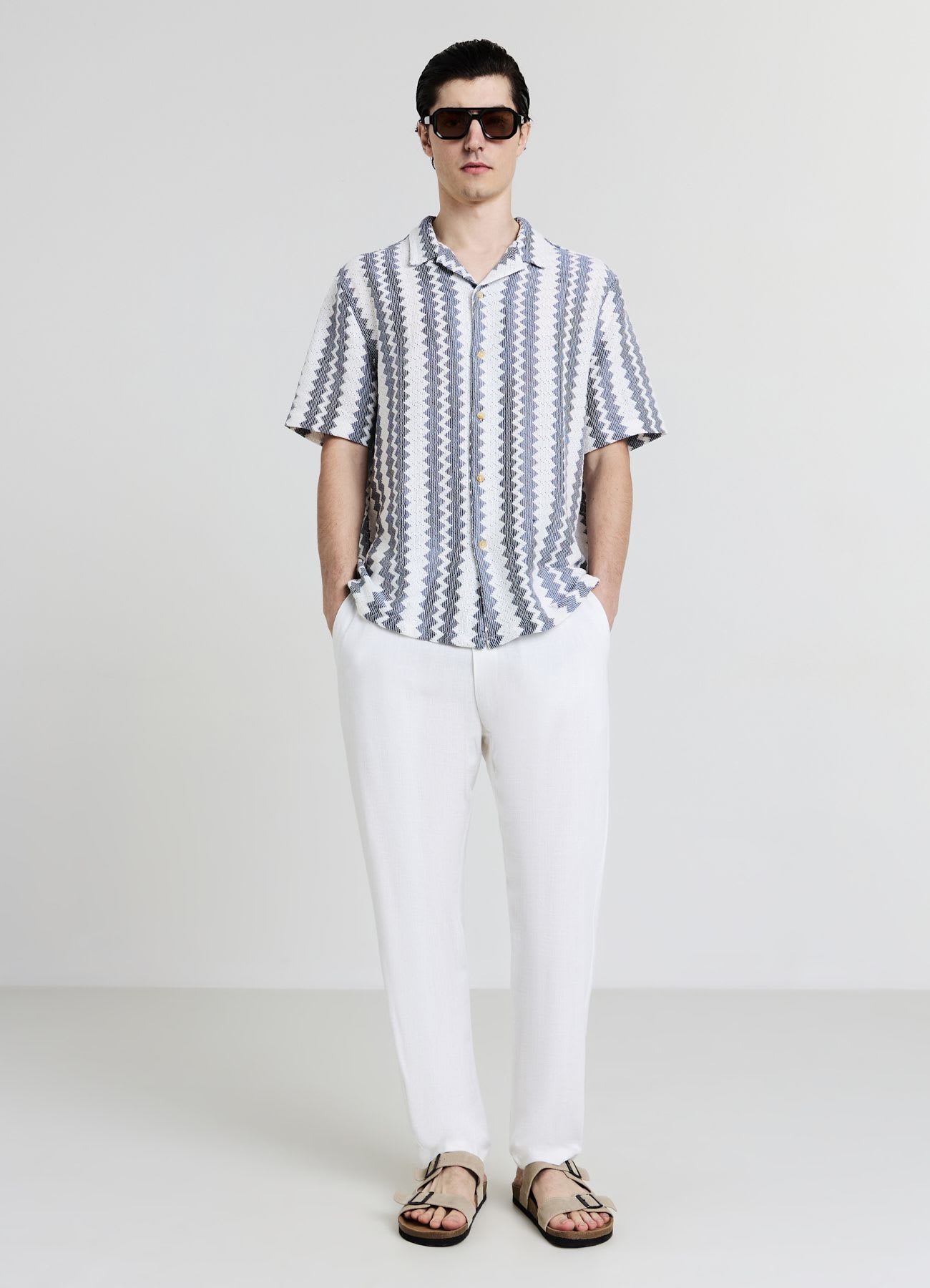 Camicia croquet a righe