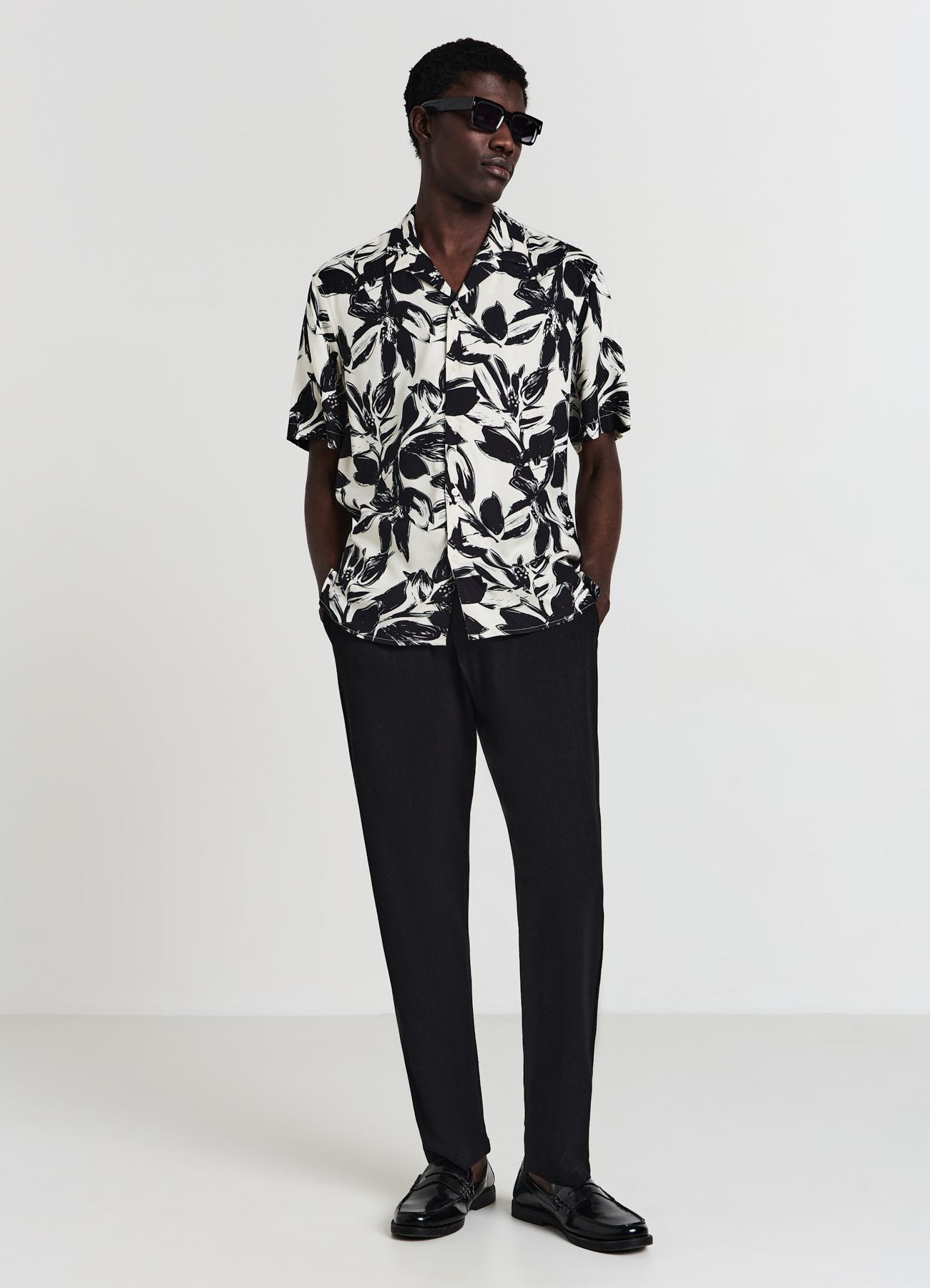 Camicia bowling fiori