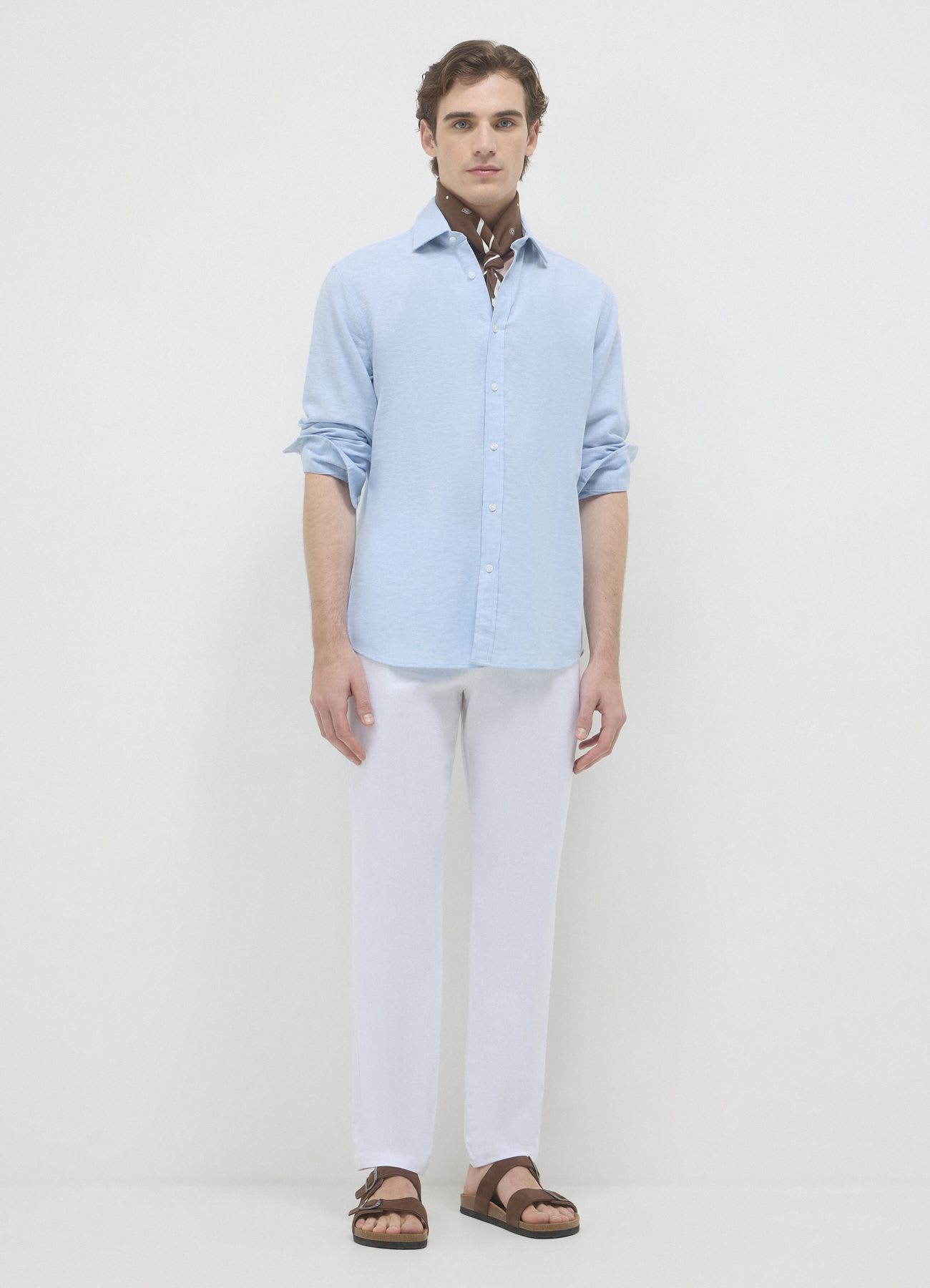 Camicia classica misto lino
