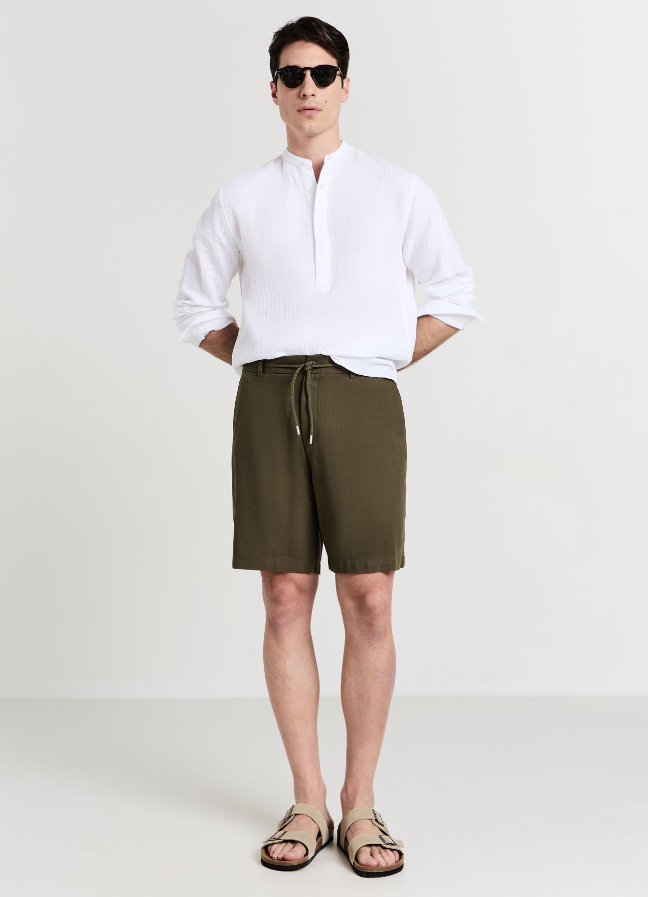 Camicia coreana tessuto goffrato
