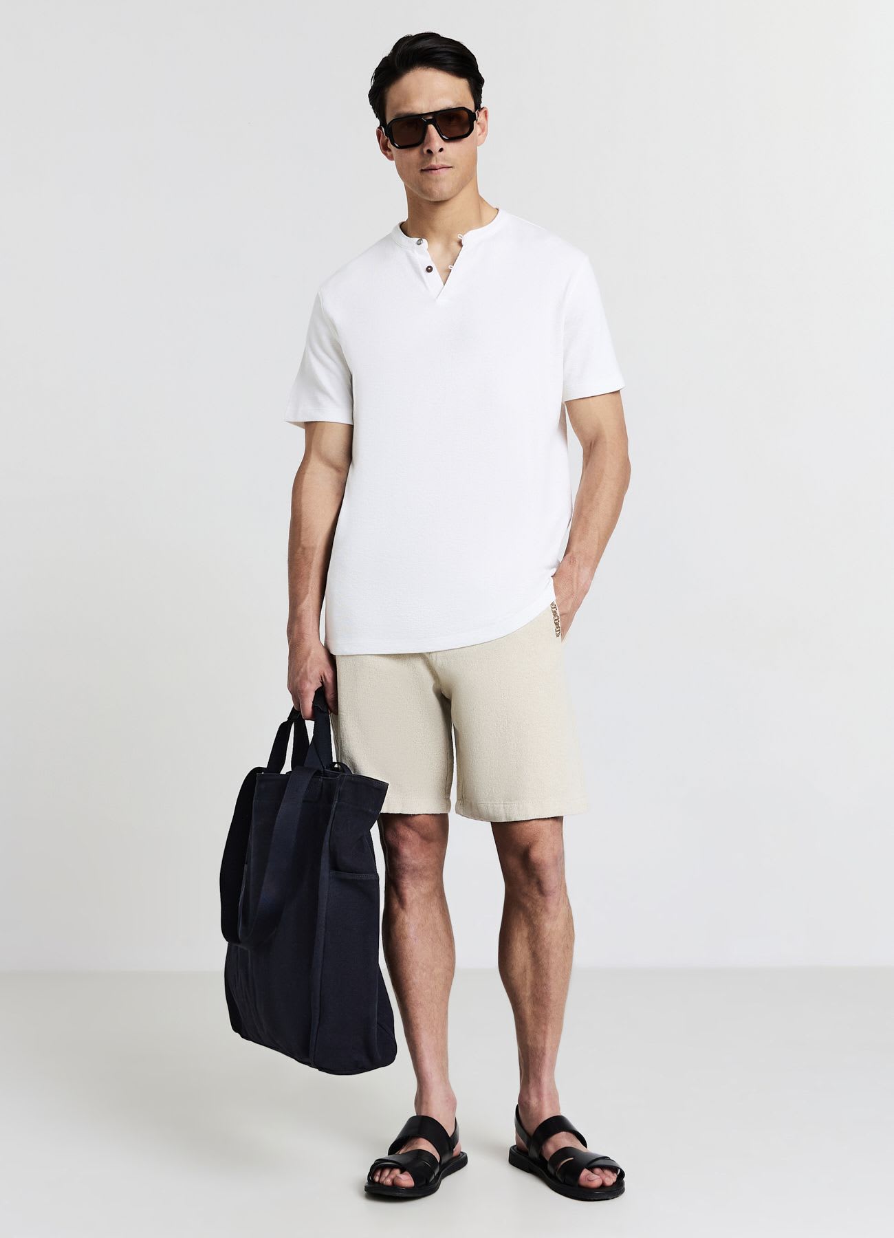 Pantaloncini chino tasche ricamo