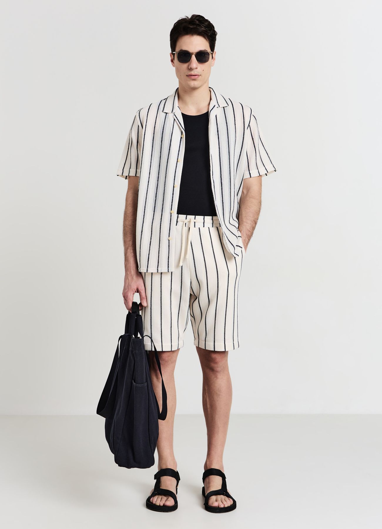 Pantaloncini ginnici a righe