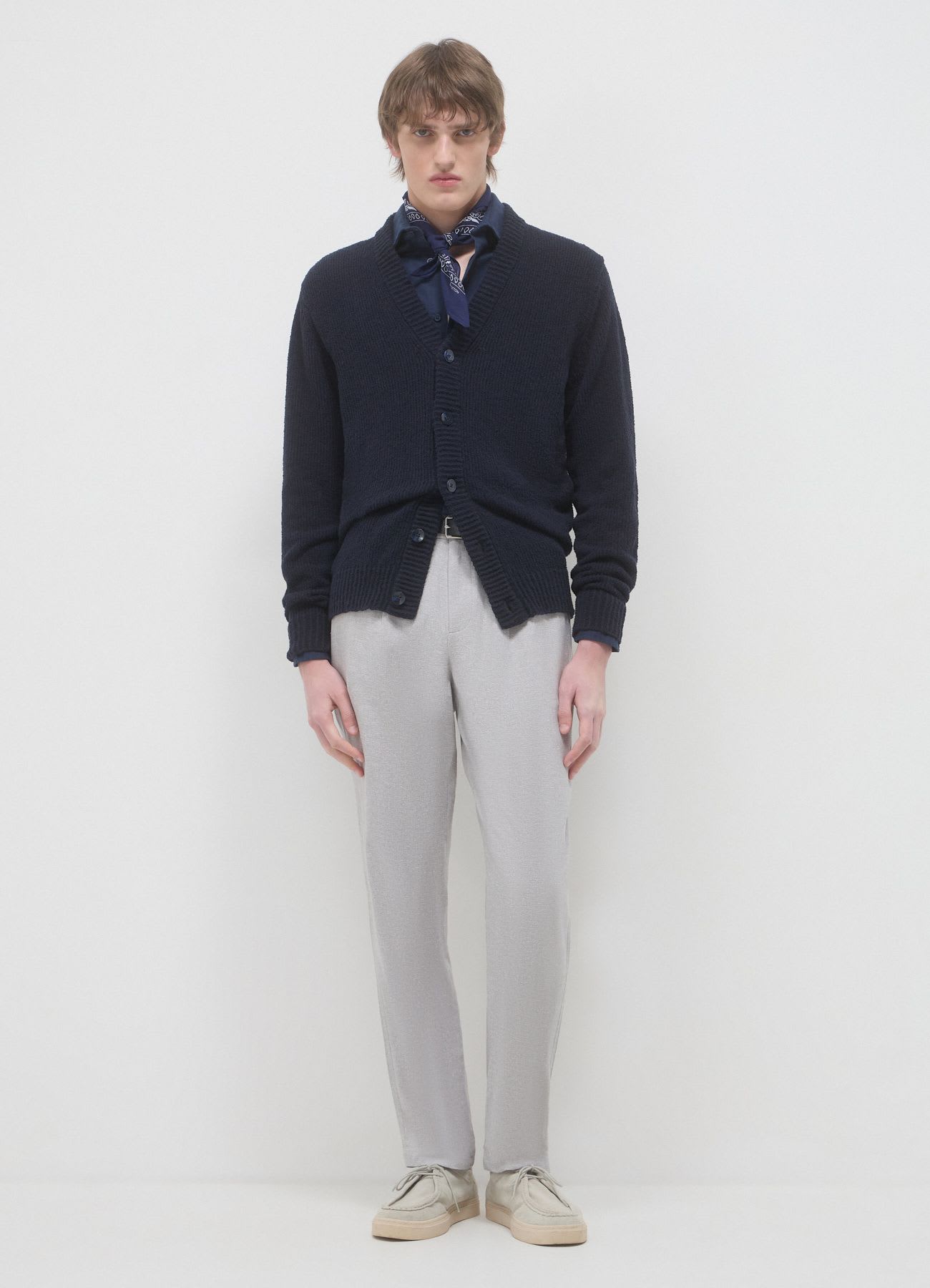 Pantalone chino misto lino