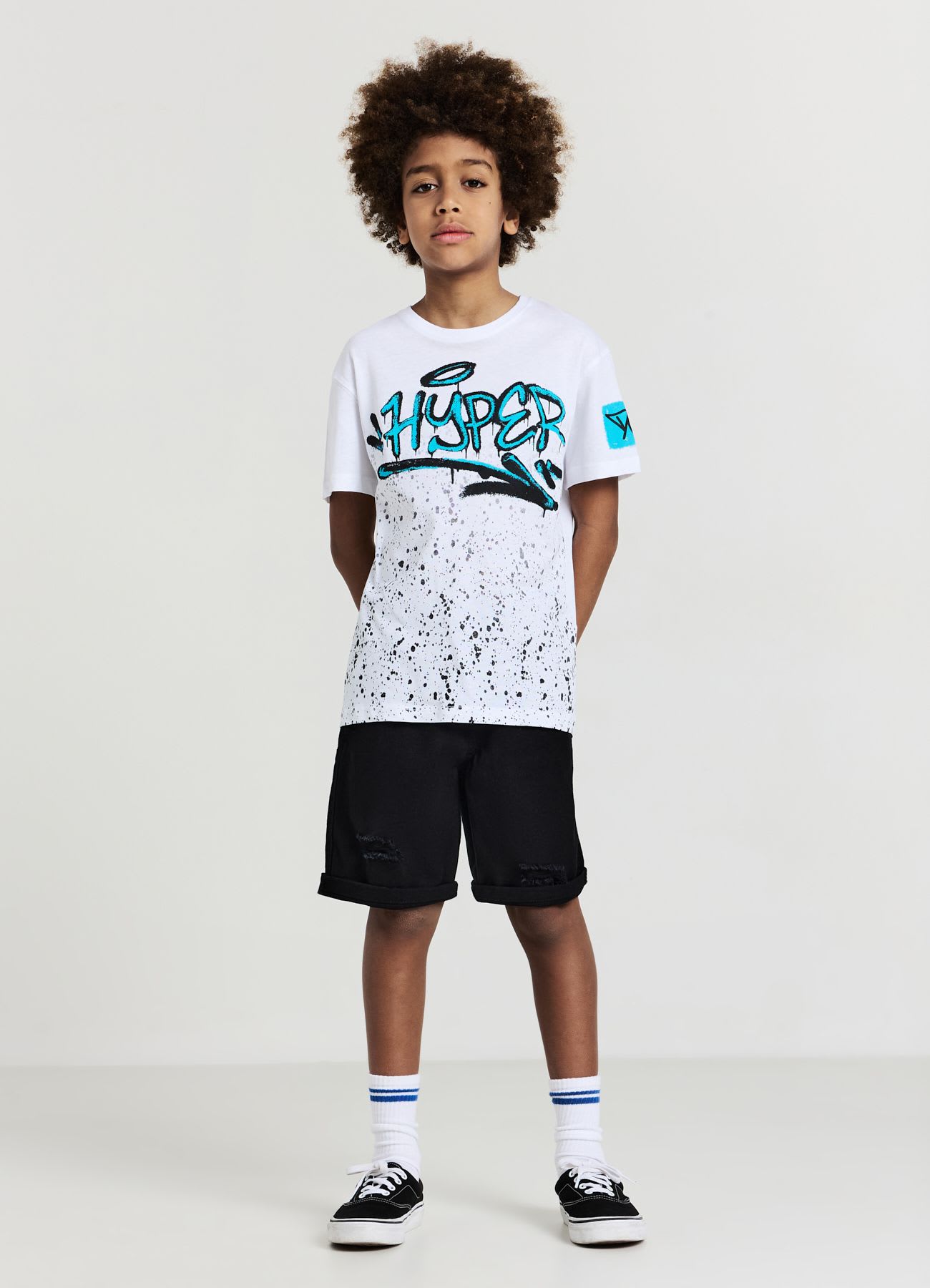 T-shirt oversize stampa graffiti