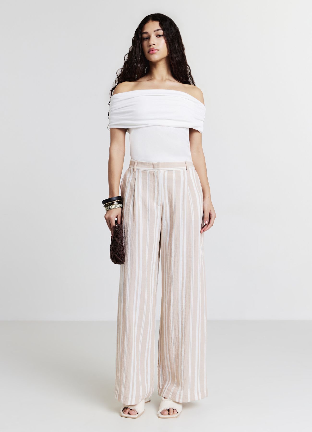 Pantalone palazzo a righe