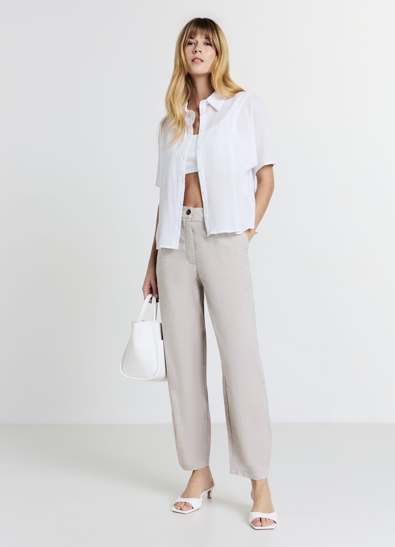 Pantaloni carrot fit
