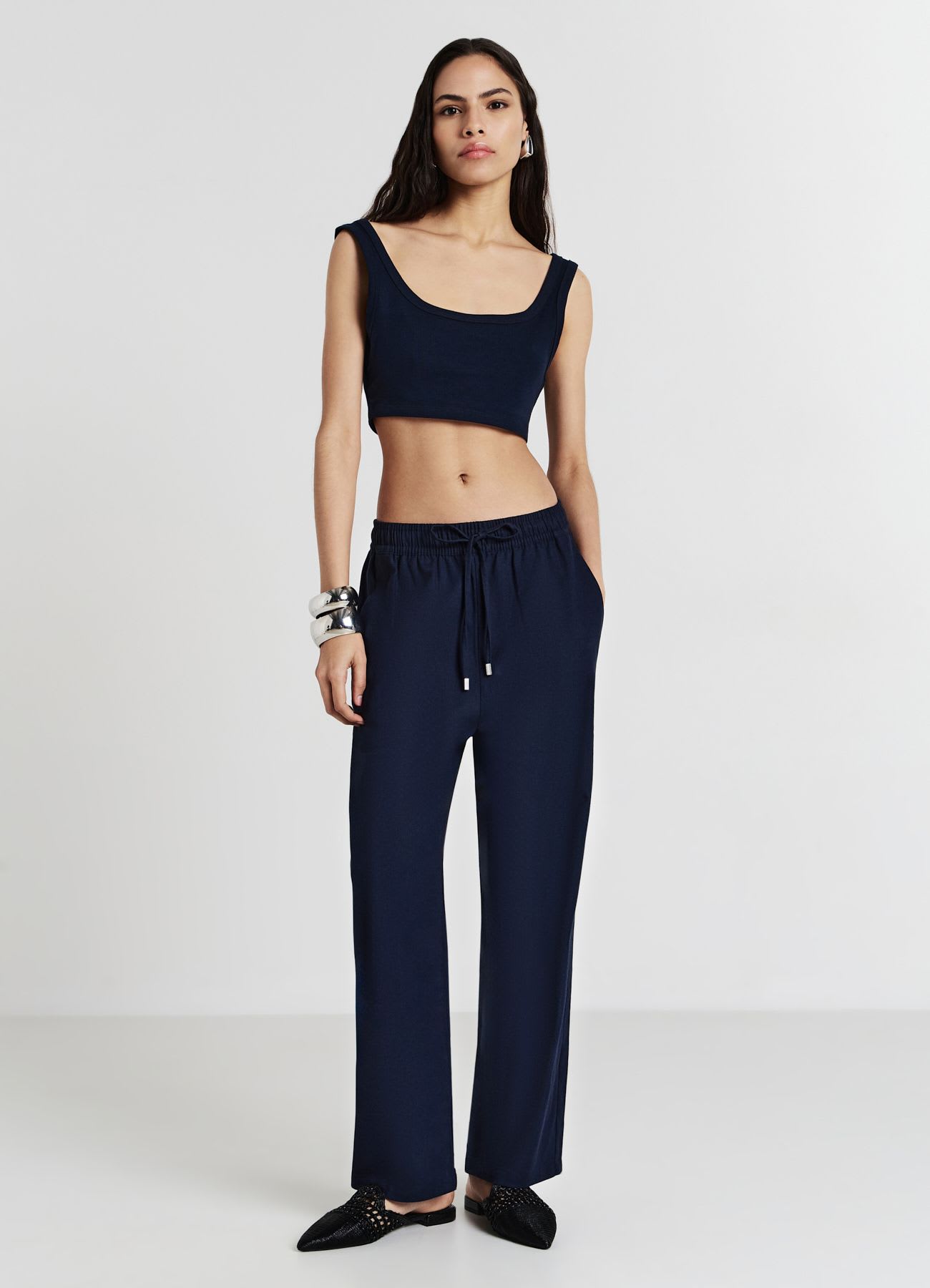 Jogger misto lino