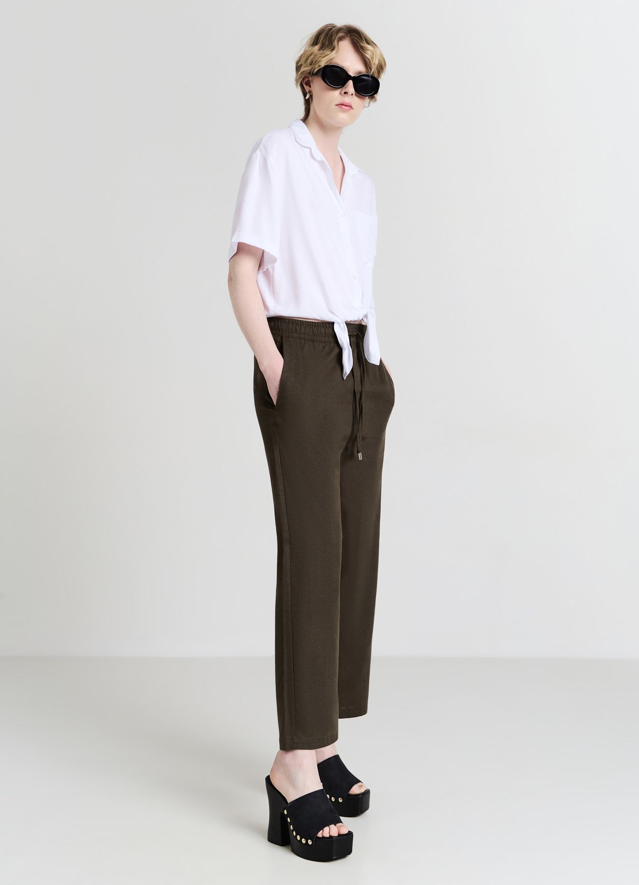 Jogger misto lino