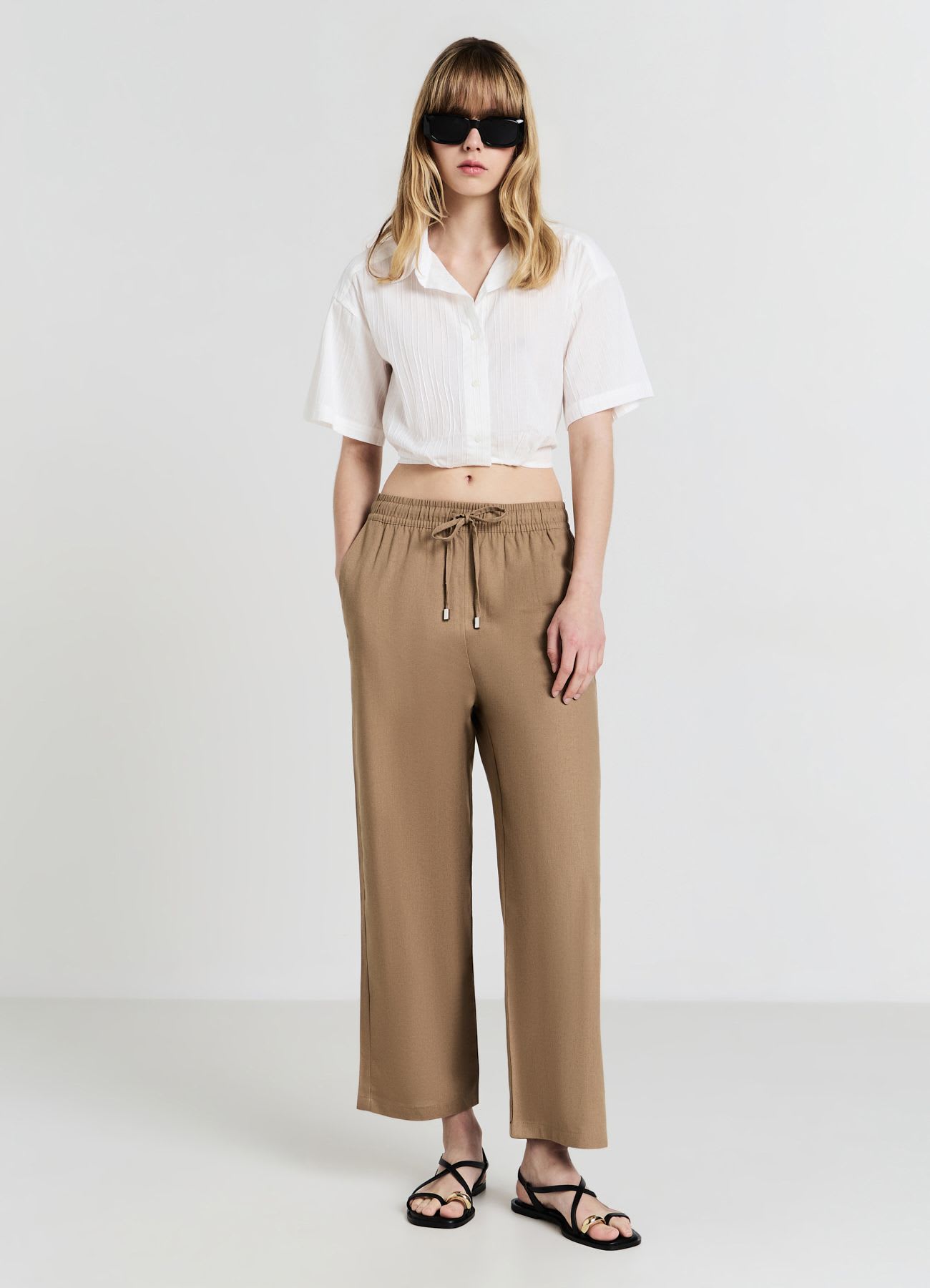 Jogger misto lino