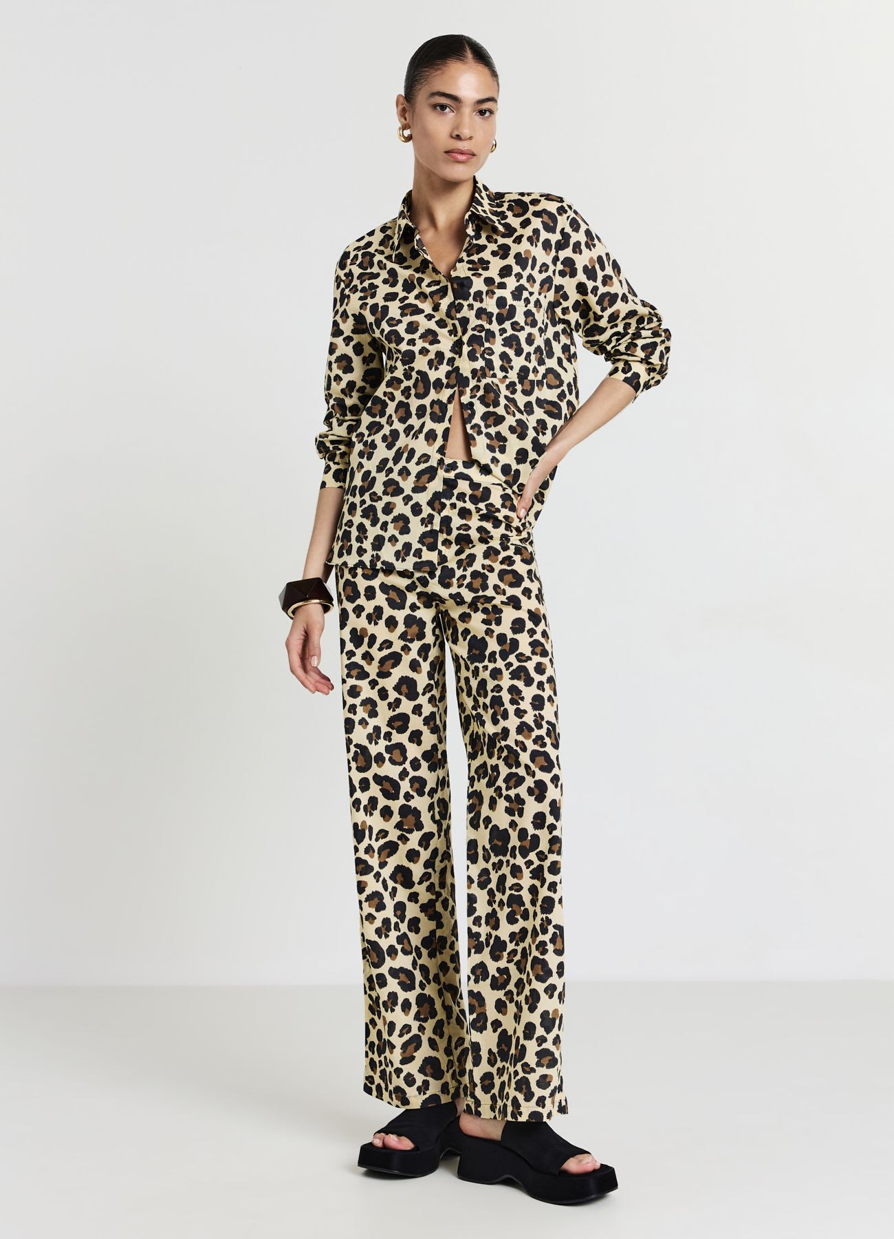 Camicia fantasia animalier