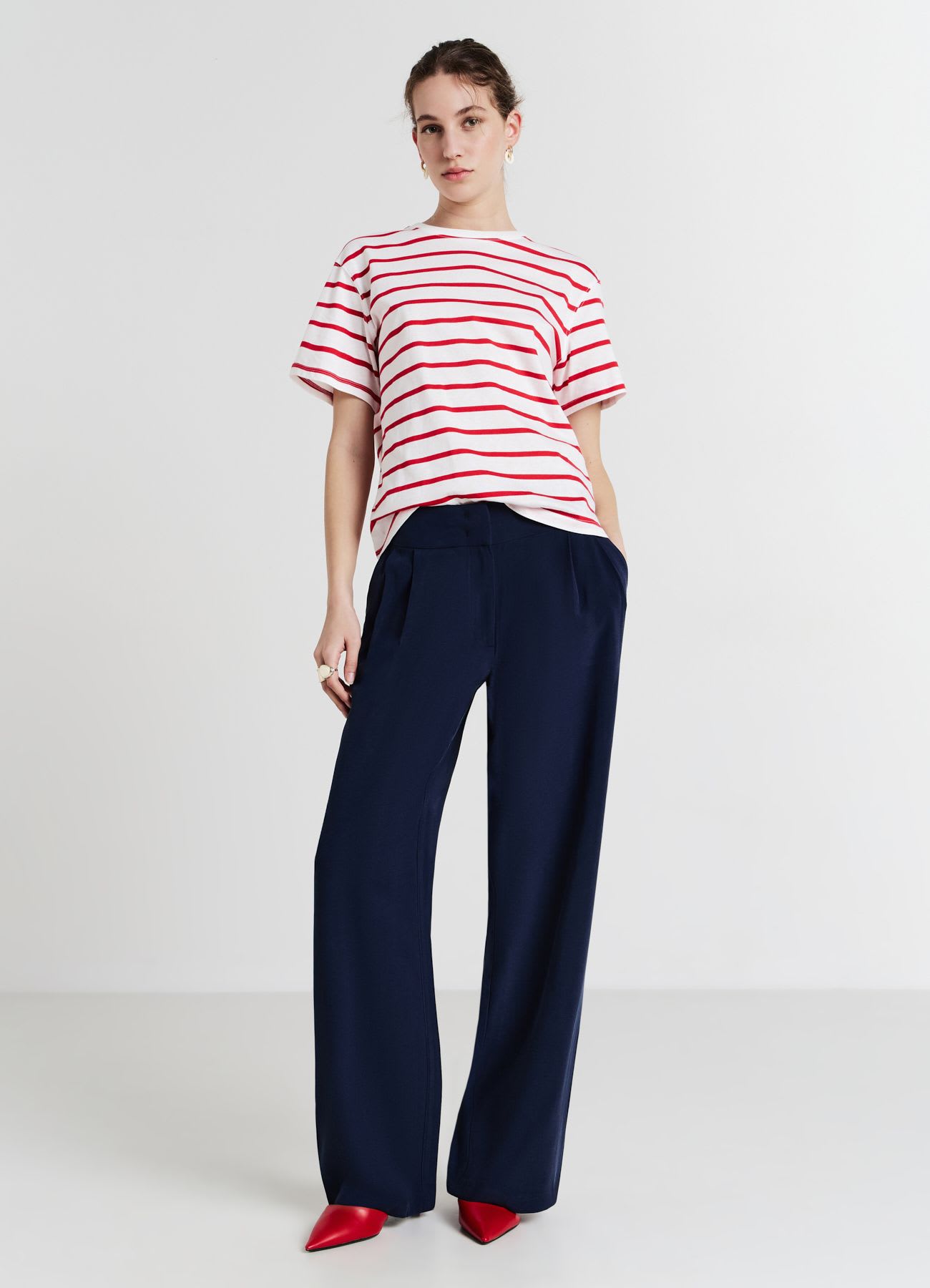 Pantaloni a palazzo tinta unita