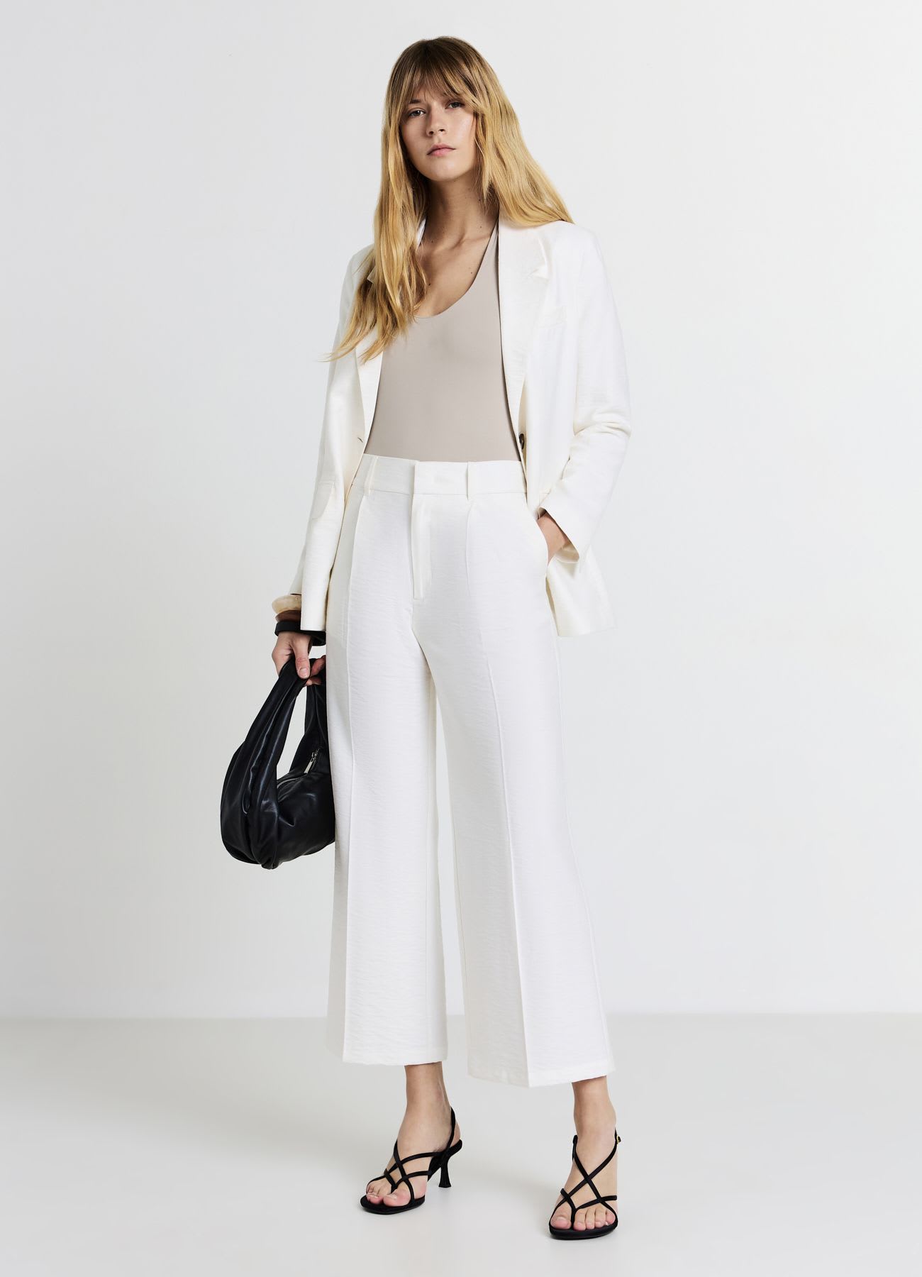 Pantalone straight con pinces