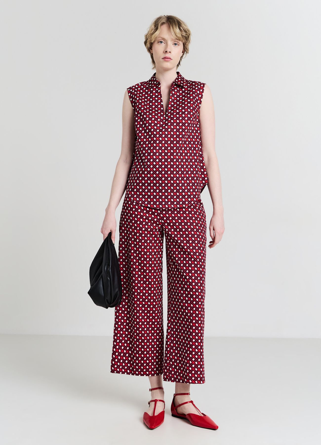 Culotte fantasia in rasatello