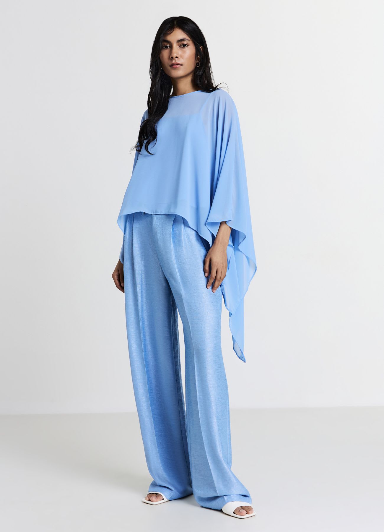 Camicia kimono tessuto georgette