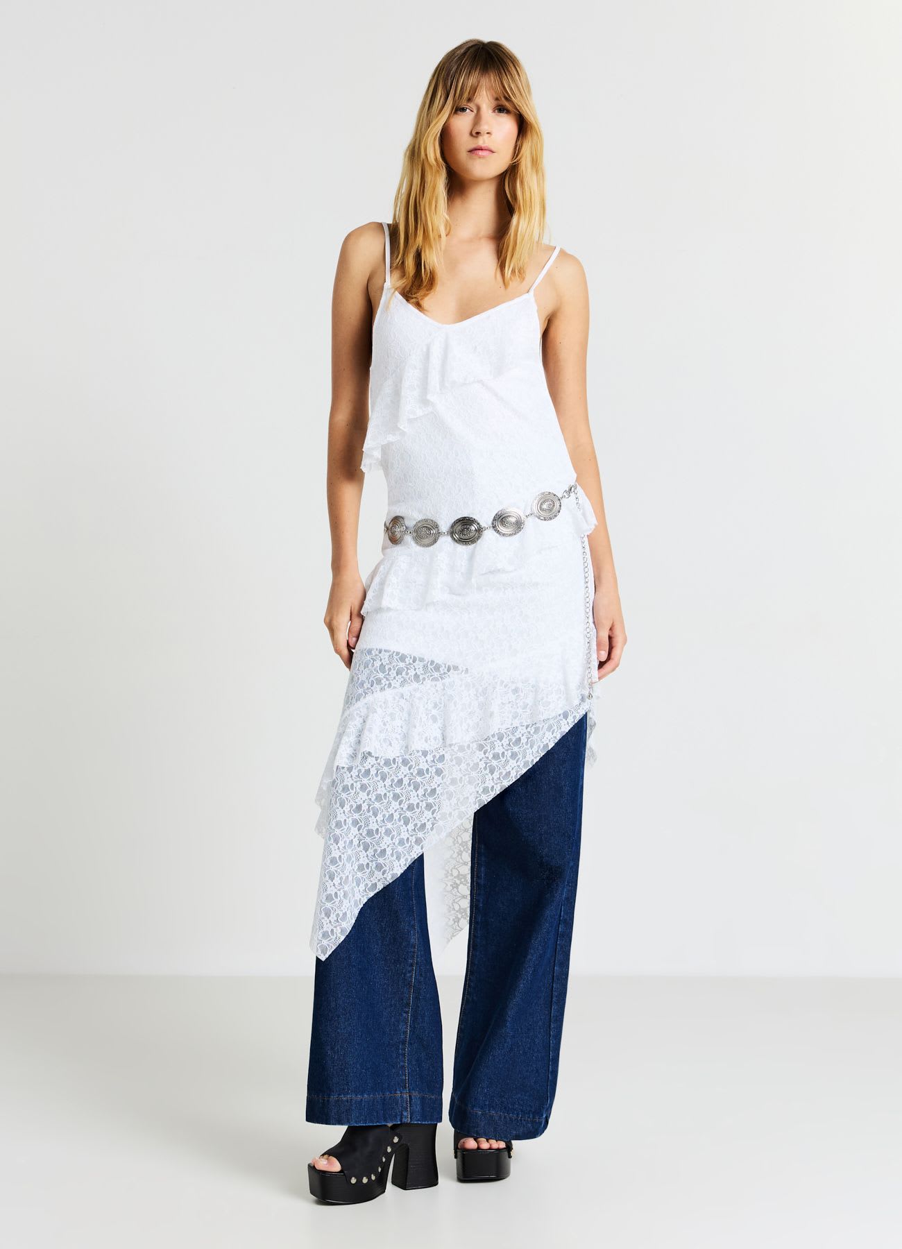 Vestito lungo pizzo
