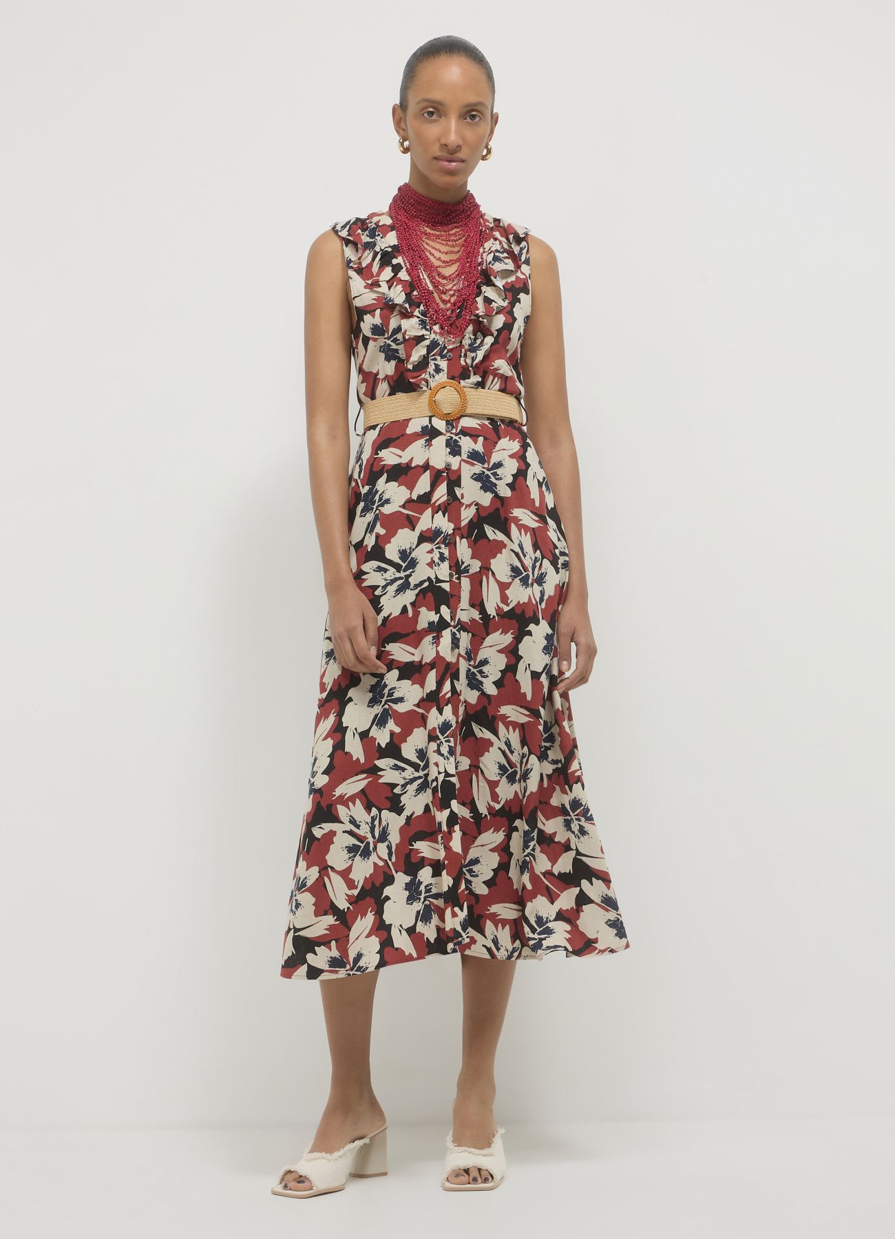 Vestito chemisier fantasia floreale