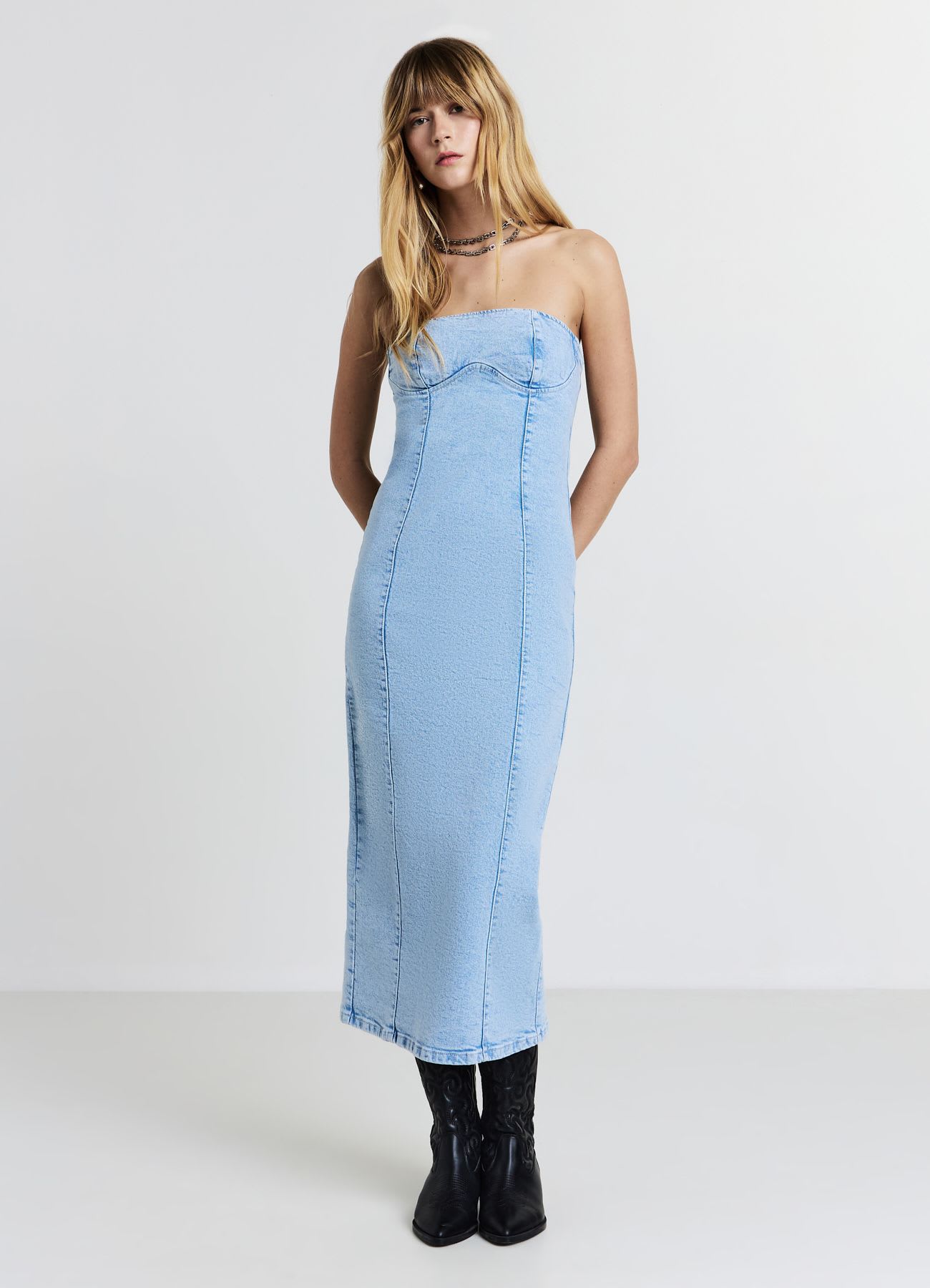 Tubino lungo denim