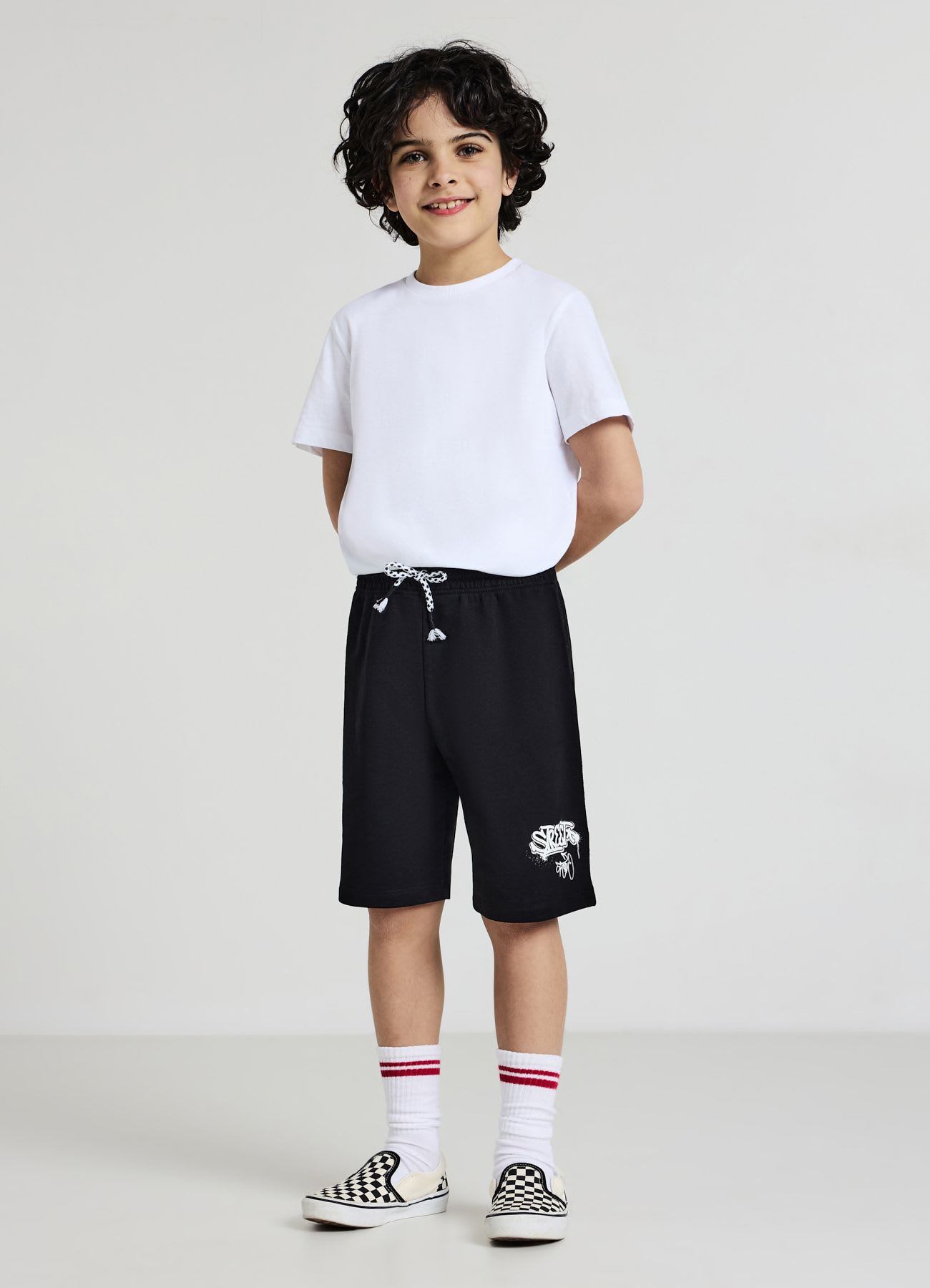 Pantaloncini con scritte