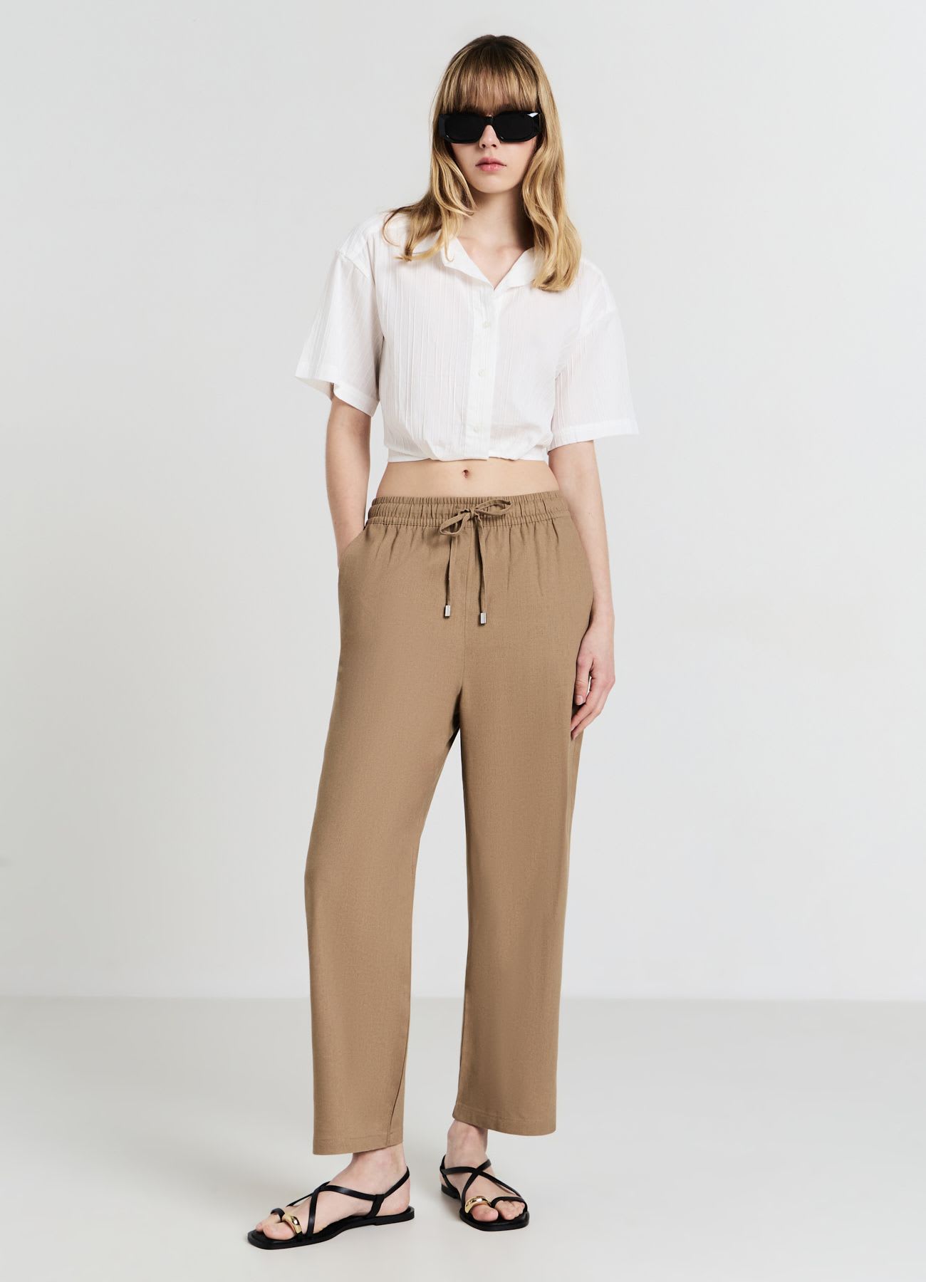 Camicia tessuto in rilievo